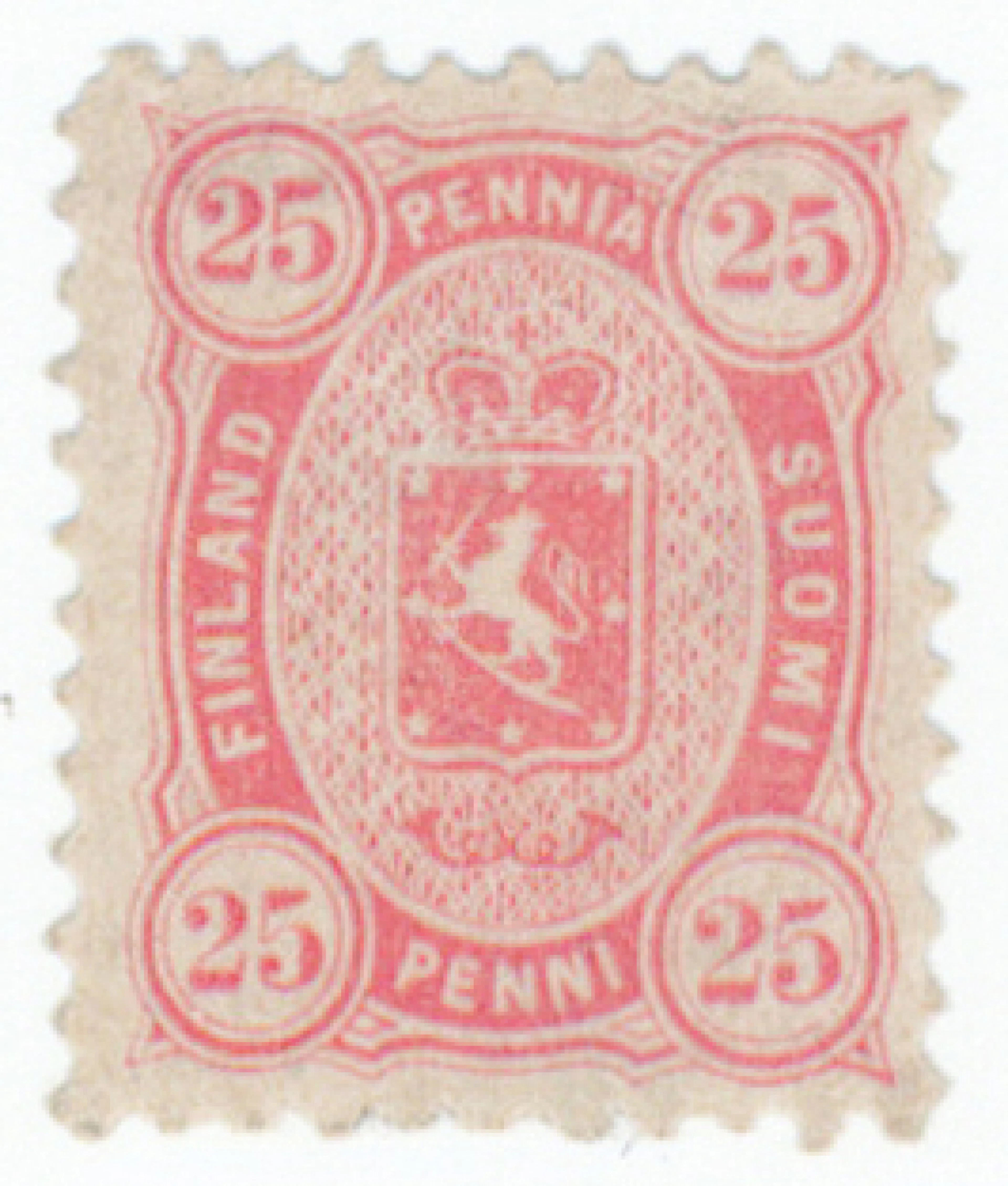25 penni aniline-red mint *. (L. 19LAa).