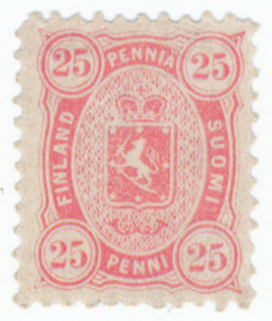 25 penni aniline-red mint *. (L. 19LAa).