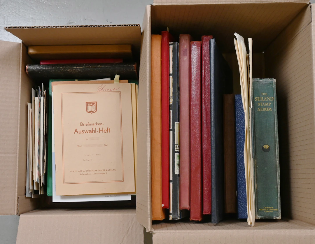 Over 11 KG box with mixed selection of material from different countries