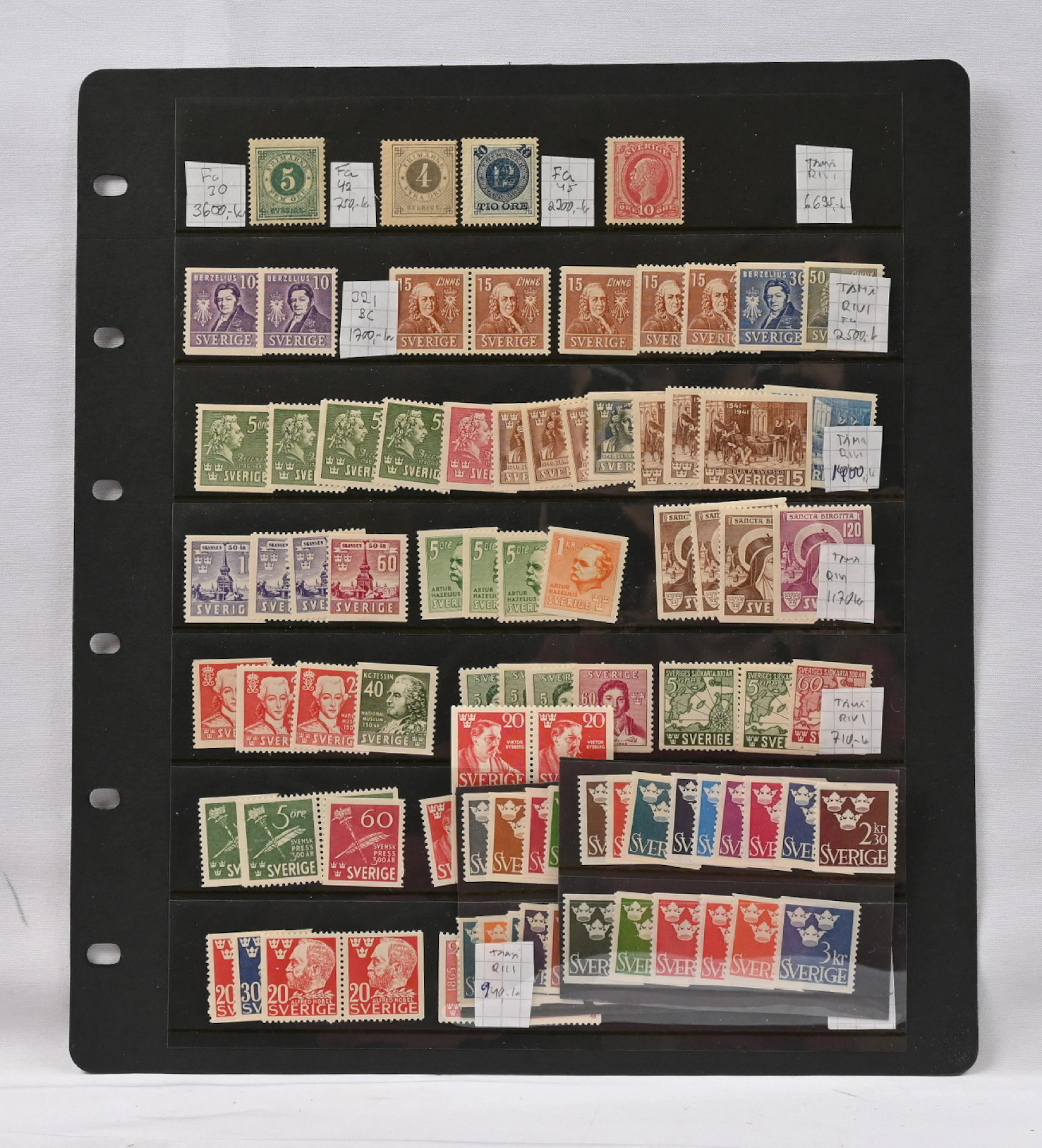 1877 onwards selection of very fine mint ** material on stockpage.