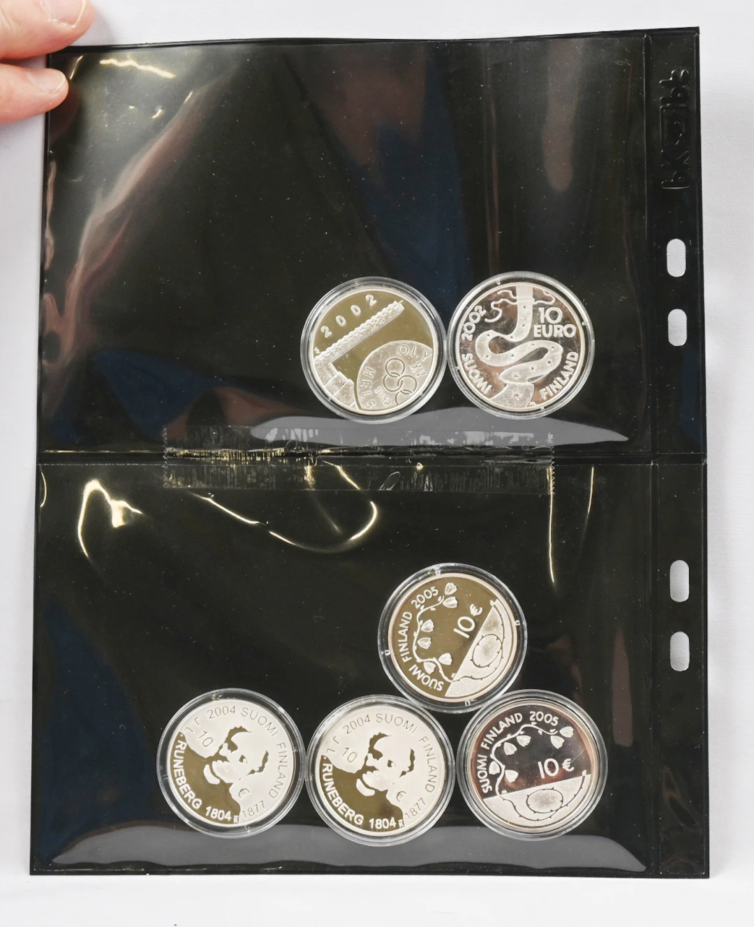 2002 - 2005 10€ commemorative coins six pieces.
