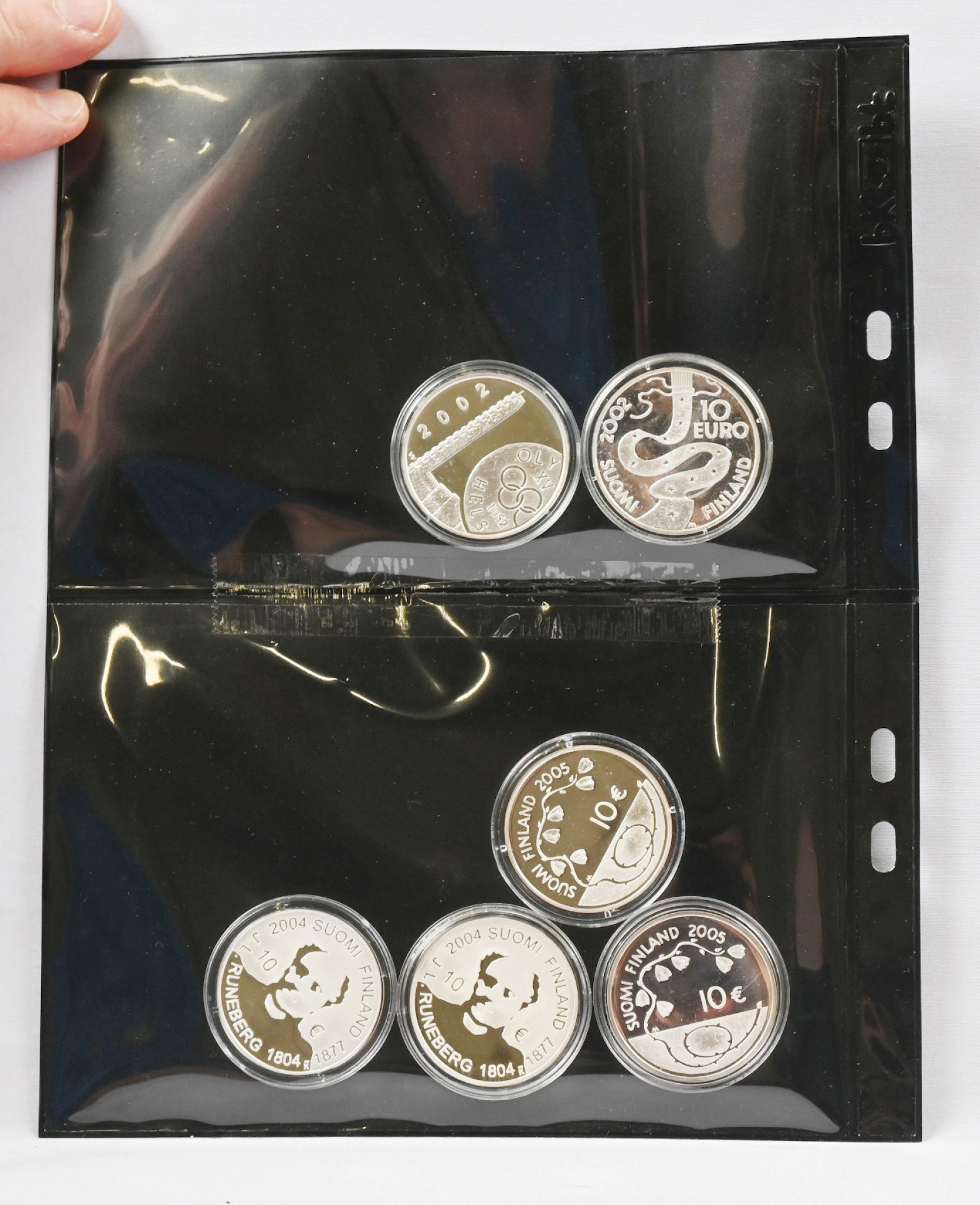 2002 - 2005 10€ commemorative coins six pieces.