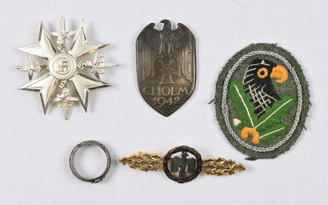 Small selection of German merit badges, which however apparently are