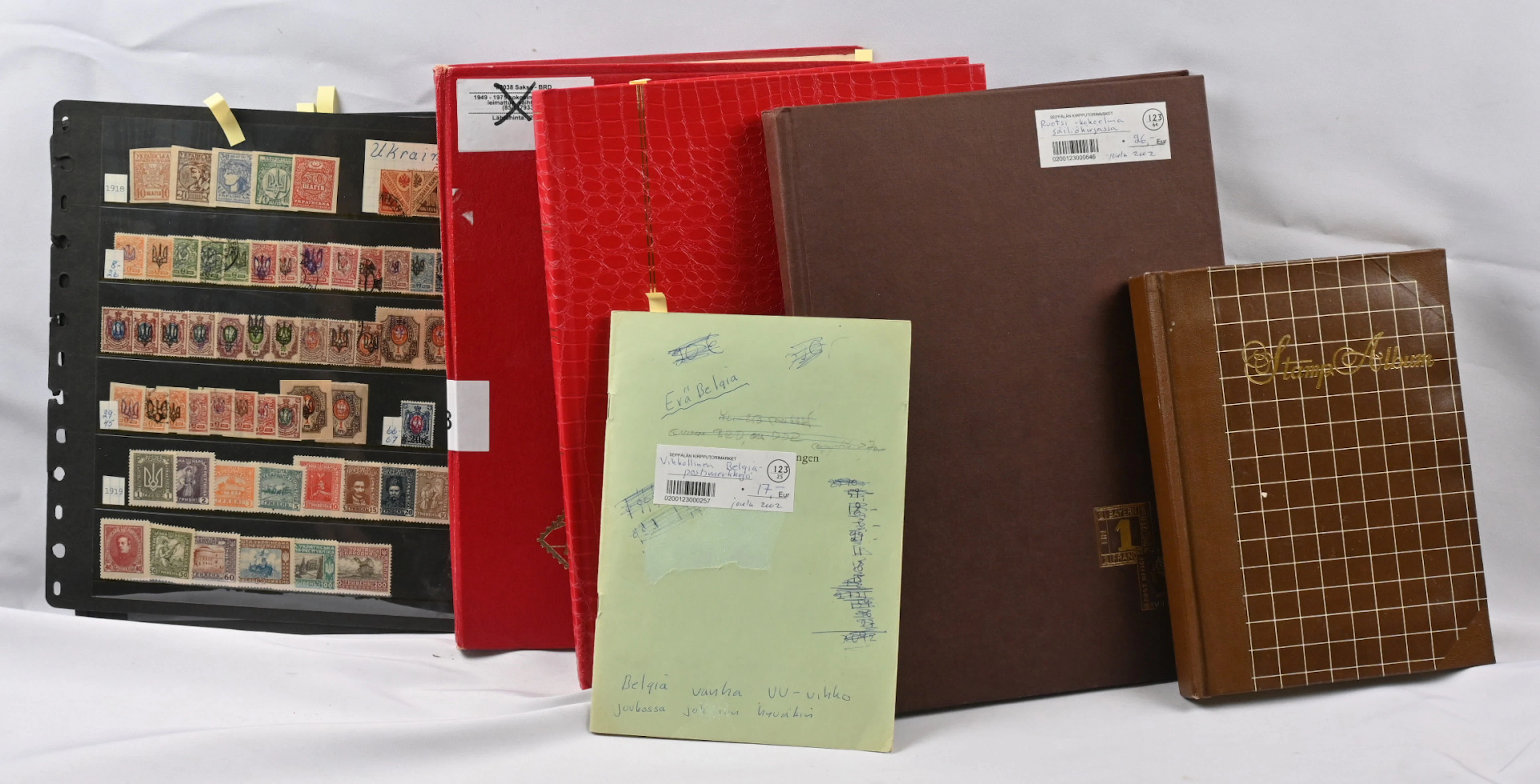 In four stockbooks, in one approval booklet as well as on stock pages