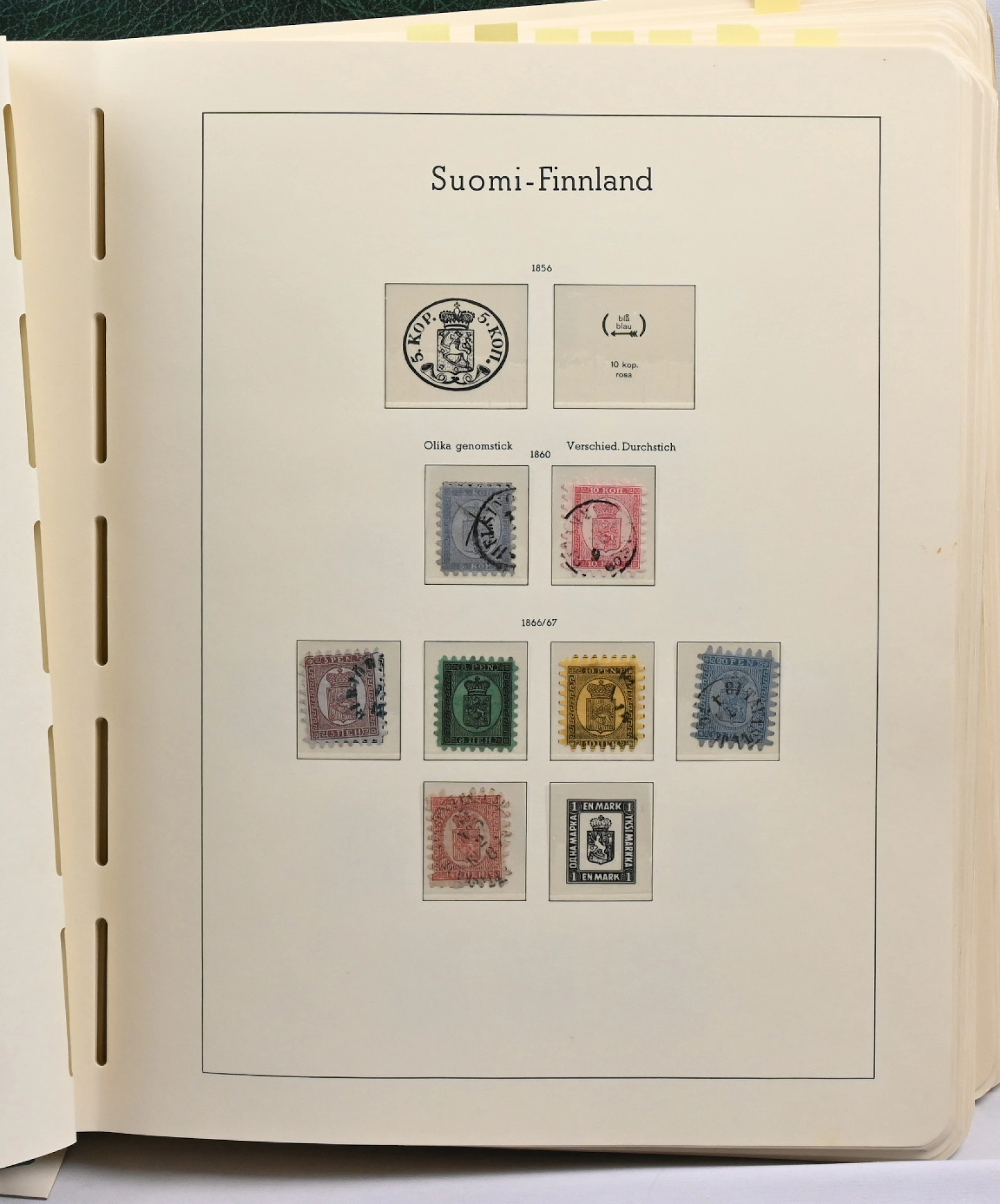 1860 - 1989 collection in an album with mounts eg. seven serpentine