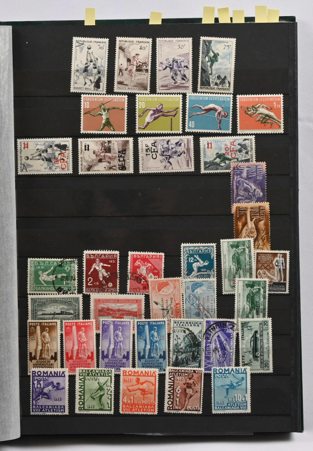 Olympics, collection in a stockbook, mainly mint material but also