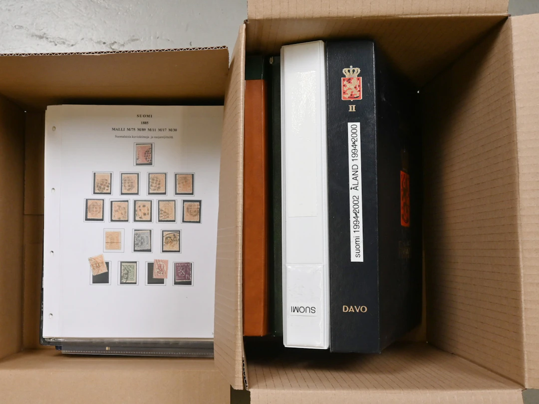 In six albums of various sizes mixed material from an estate including