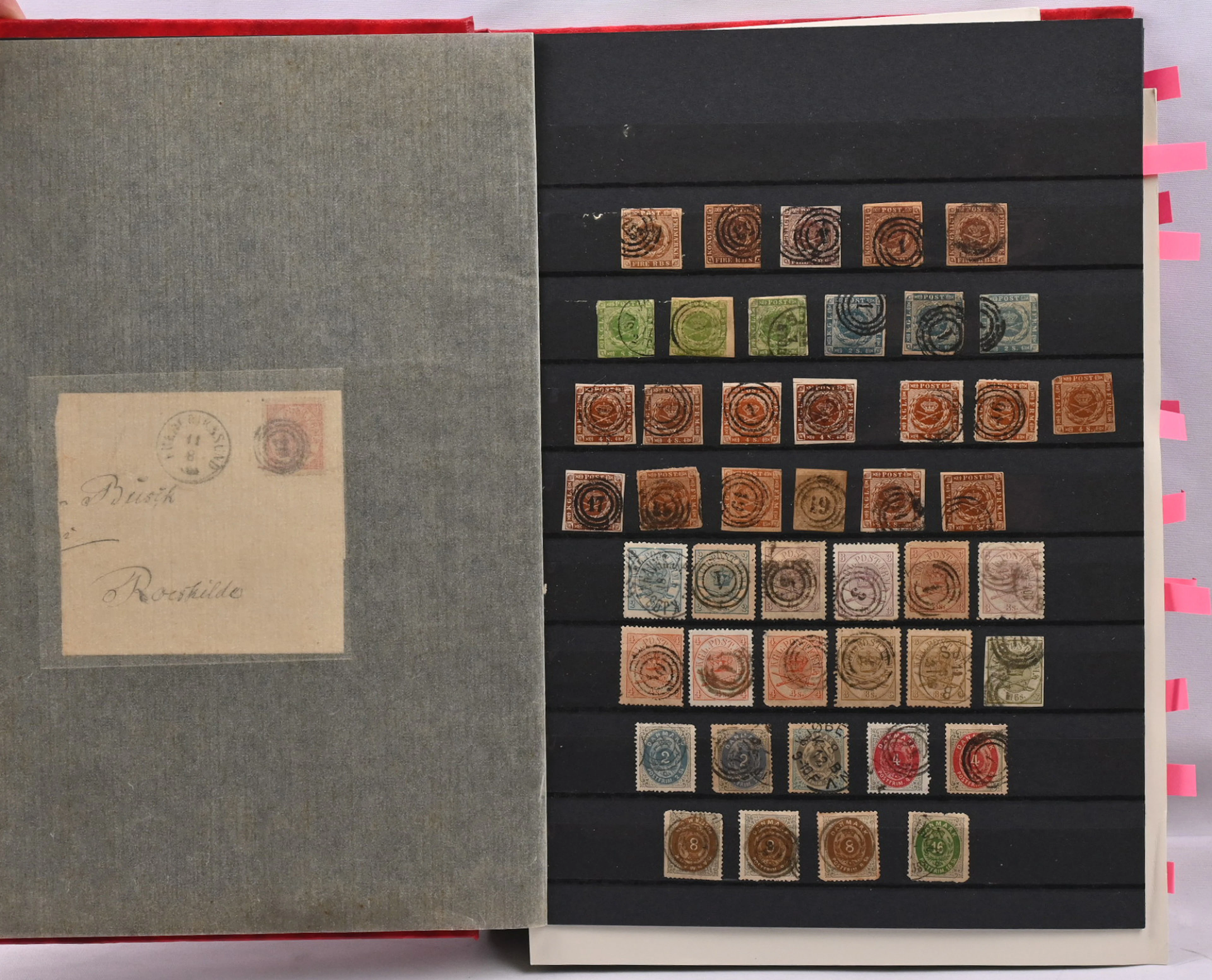 From 1851 onwards extremely interesting selection in a stockbook.