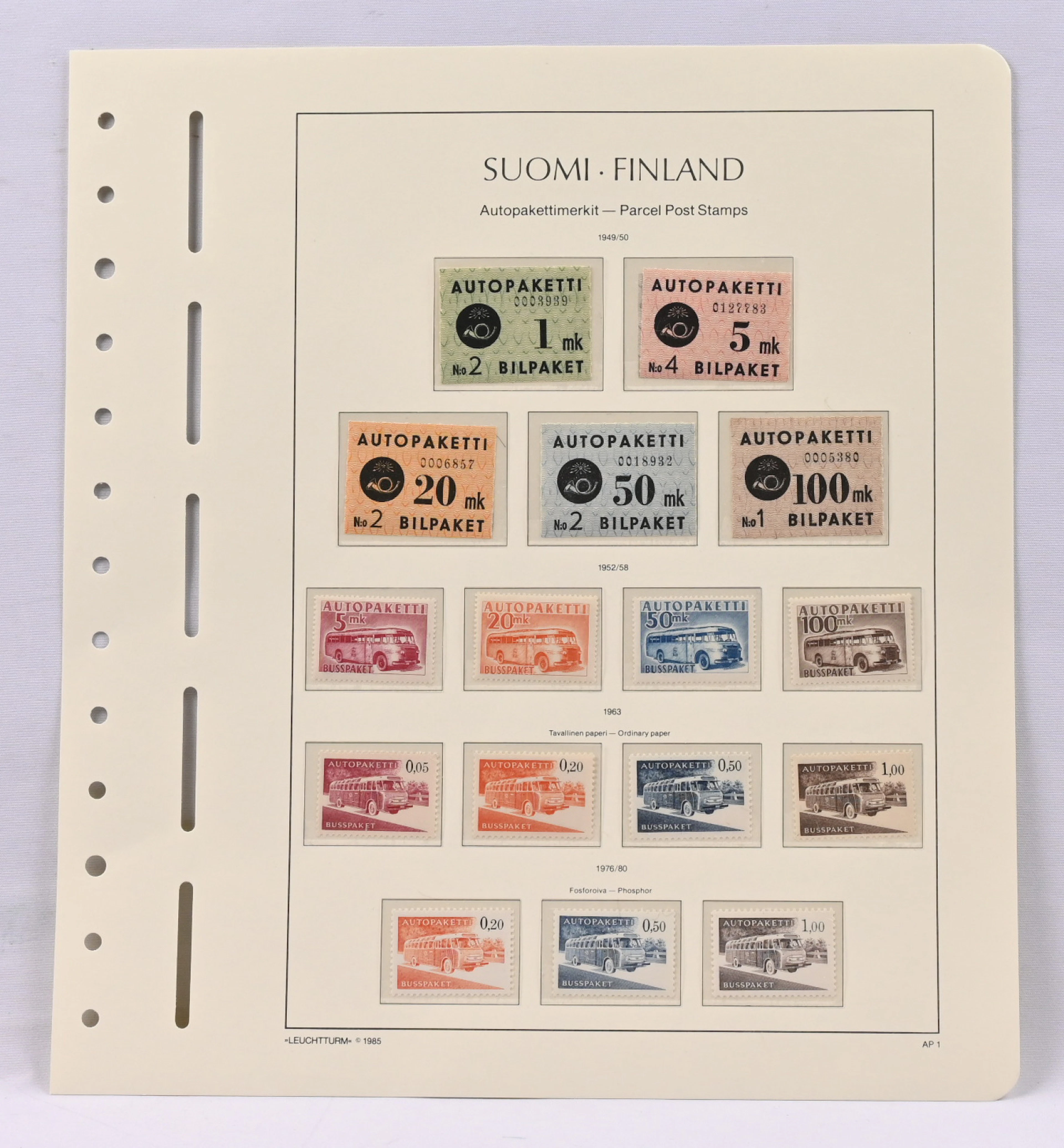 1949 - 1981 selection of collection pages, also part of 20 penni booklet etc.