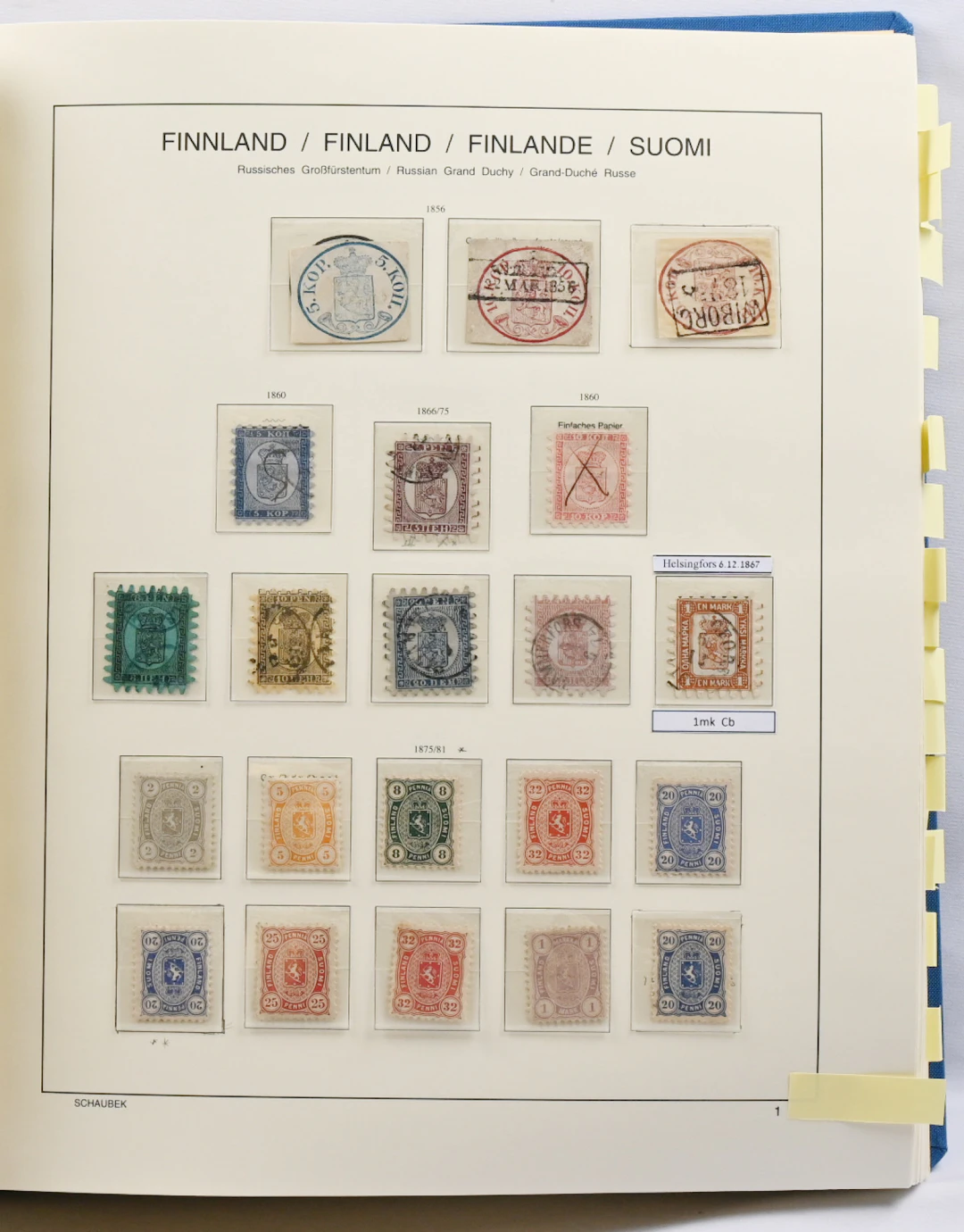 1856 - 1988 in a Schaubek album with mounts a fine collection, the