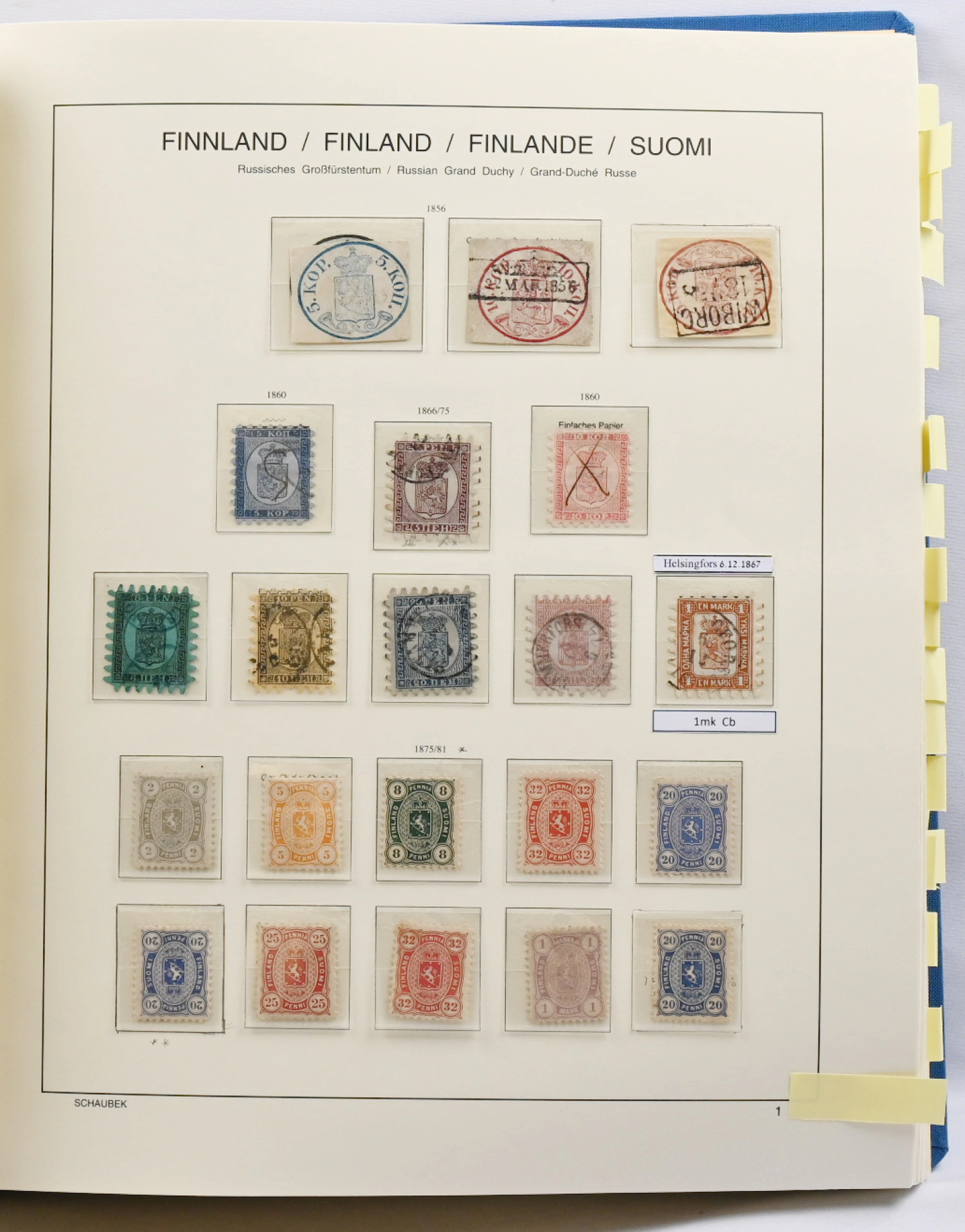 1856 - 1988 in a Schaubek album with mounts a fine collection, the