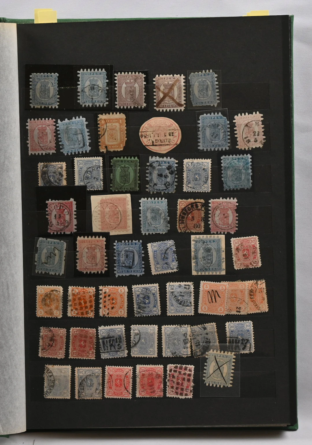 From 1860 onwards stock selection of stamps in a stockbook including