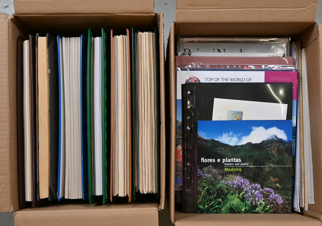 Very mixed selection of worldwide material in six albums etc. Also
