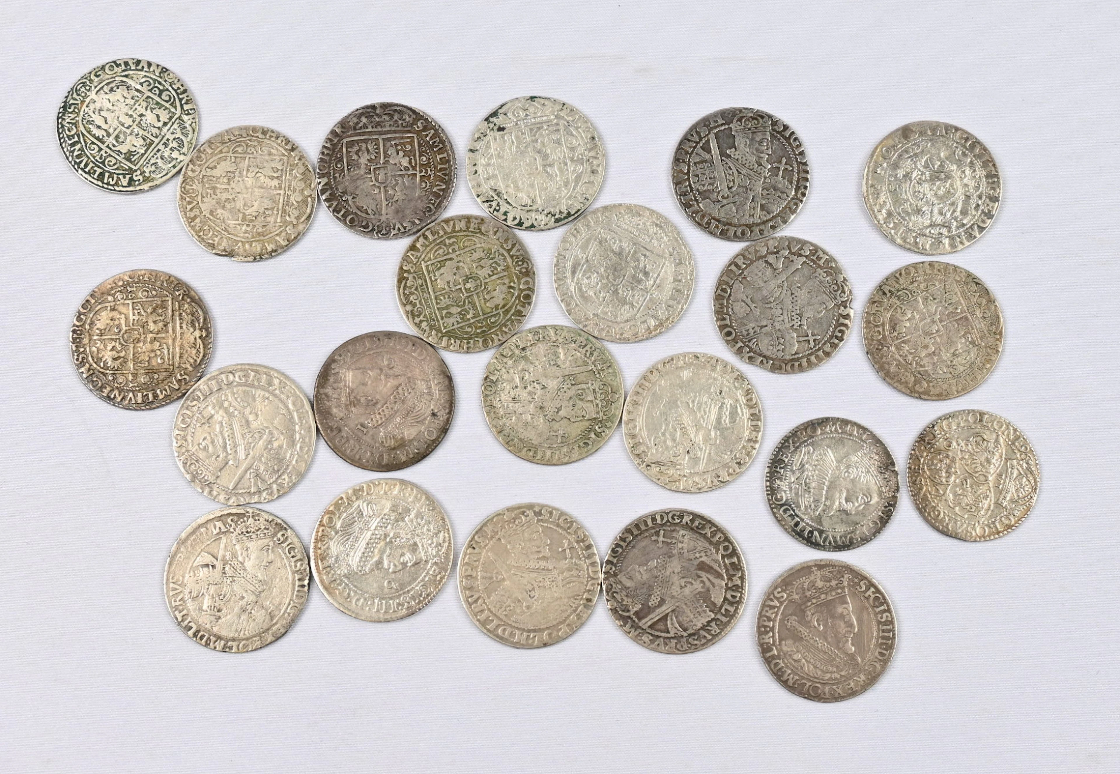 Fine selection of old silver coins of Europe 22 pieces (approximately