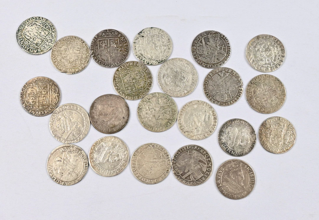 Fine selection of old silver coins of Europe 22 pieces (approximately