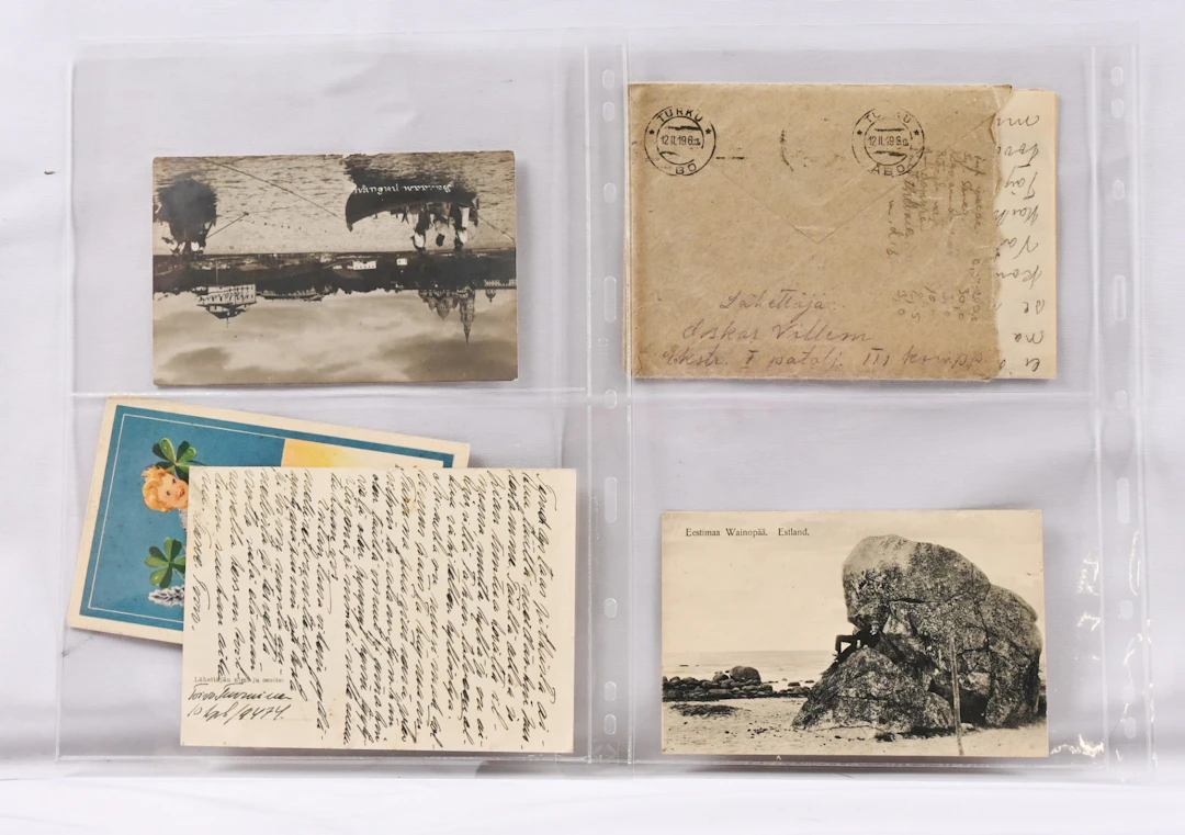Small interesting selection of field post 1918 - 1942, eg. two postal