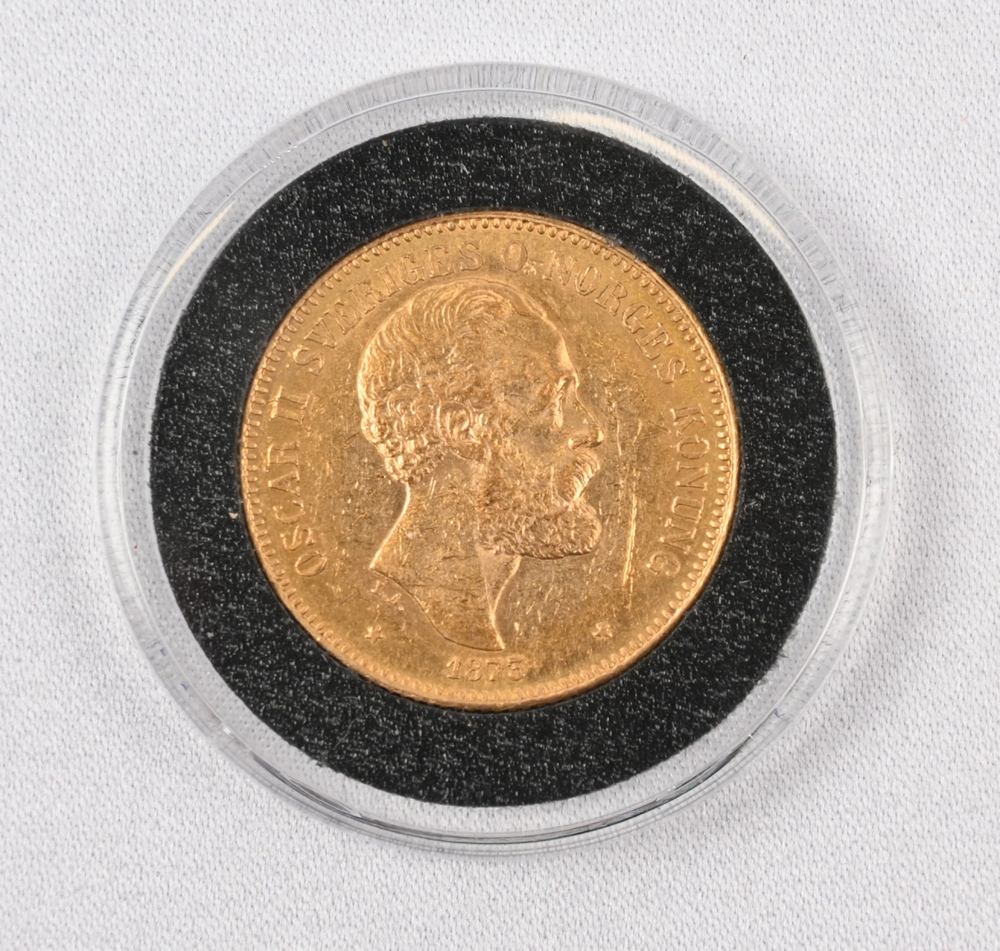 Sweden 1873 20 krona gold.