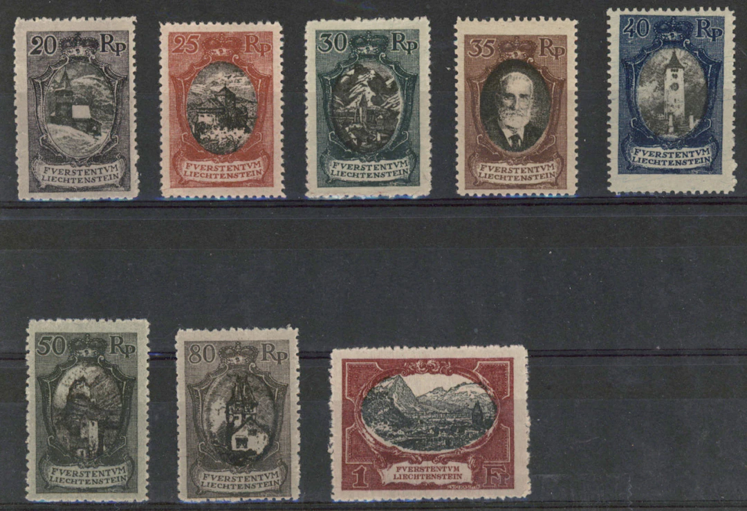 1921 Mi 53-60, very fine mint ** set, Michel 1.000€.