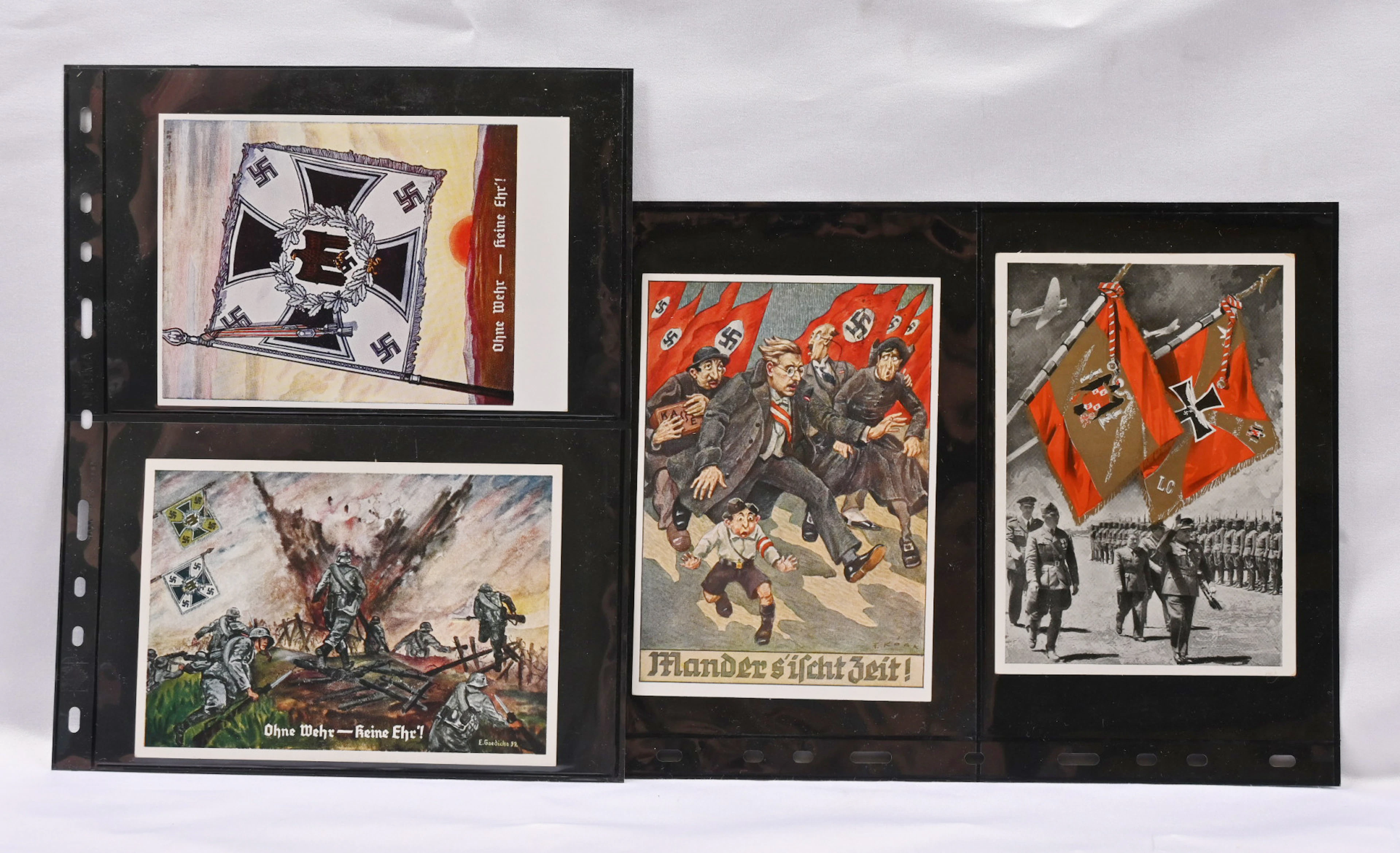 Germany, fine selection of 12 different propaganda cards from the