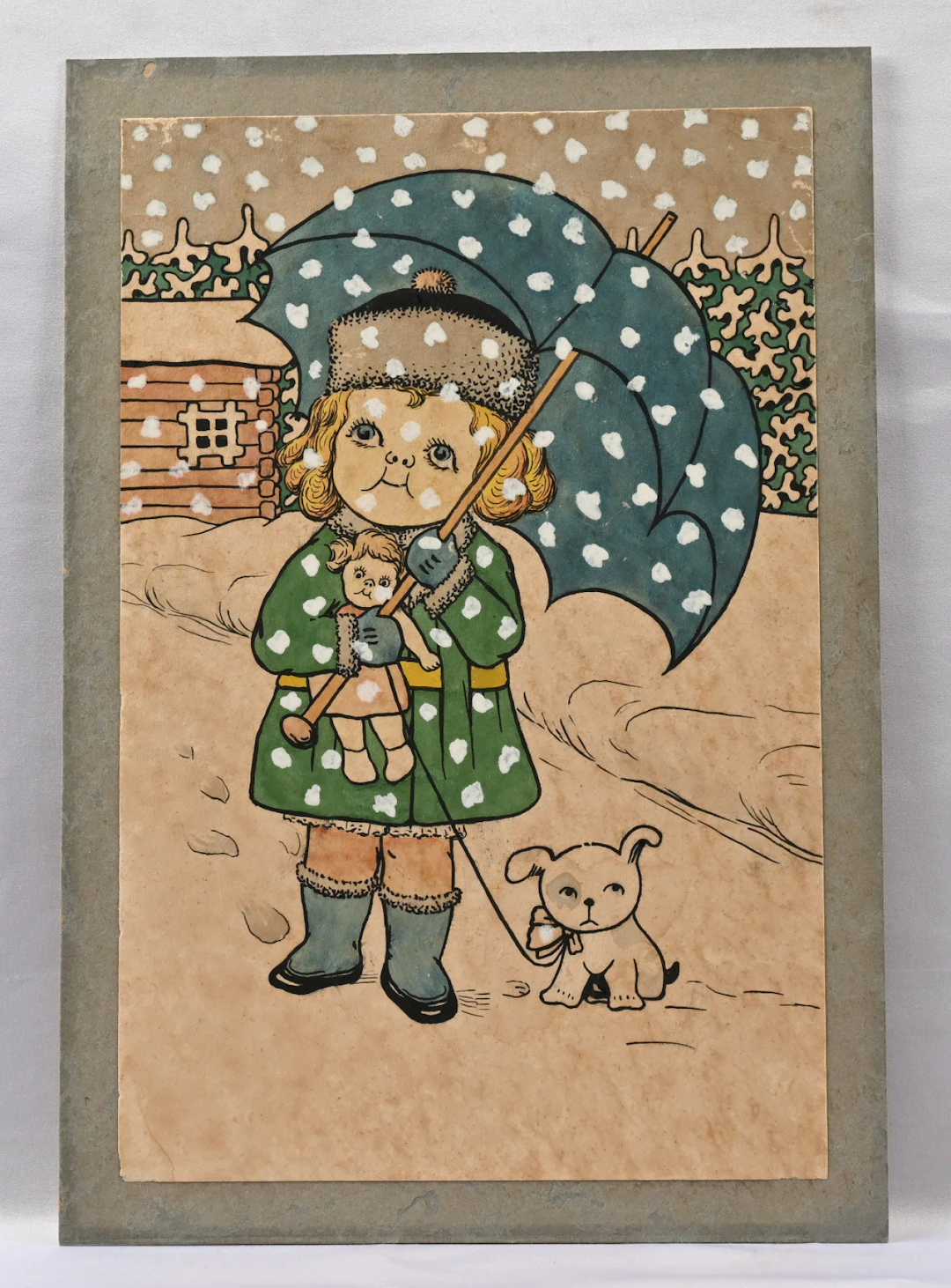 Hjalmar Hagelstam two original works of postcards from year 1918 -