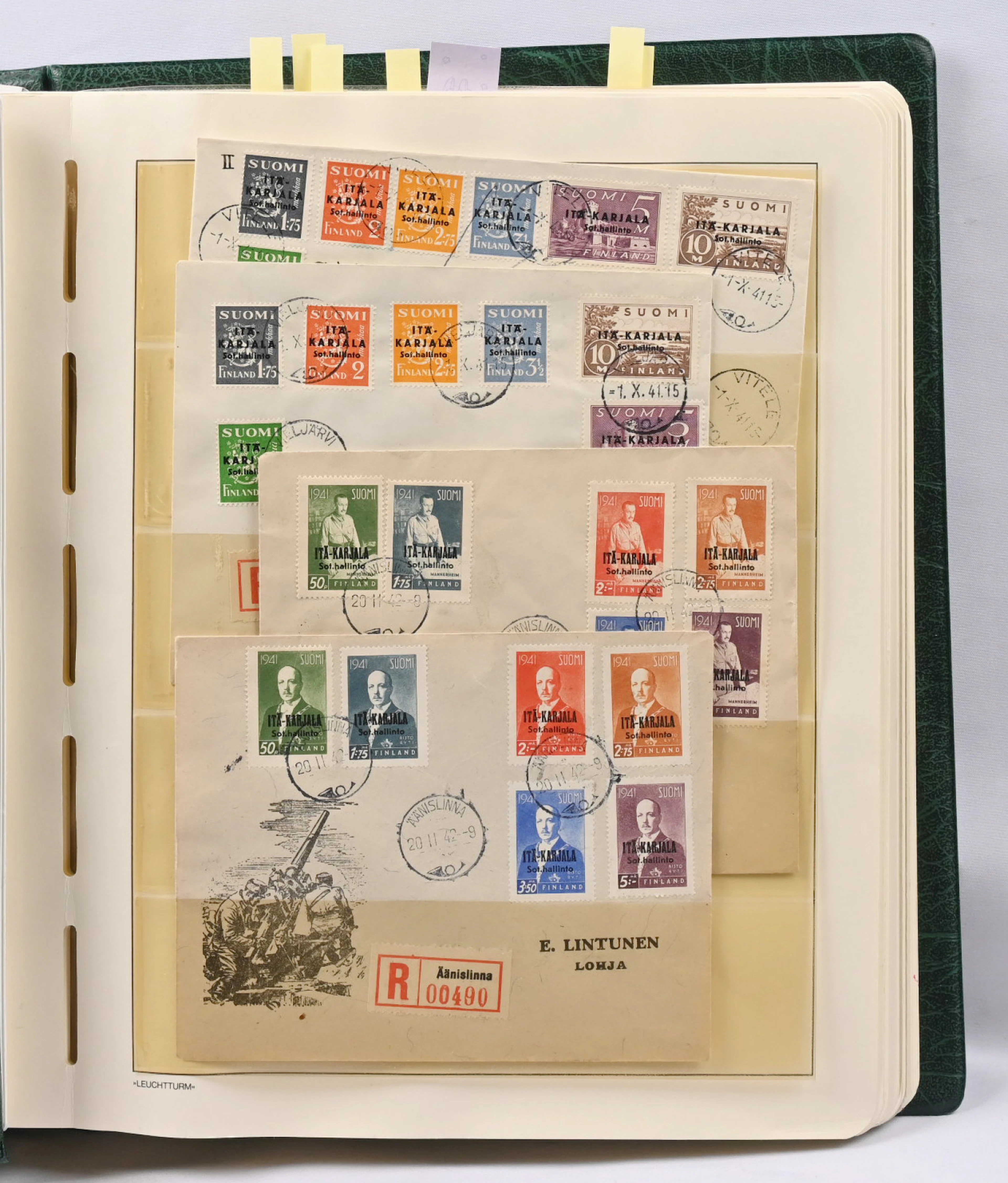 Side areas collection in a Leuchtturm album, also a Christmas charity