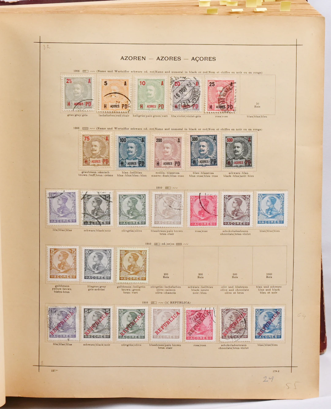 Old Schaubek Africa and America album where spaces up to approximately