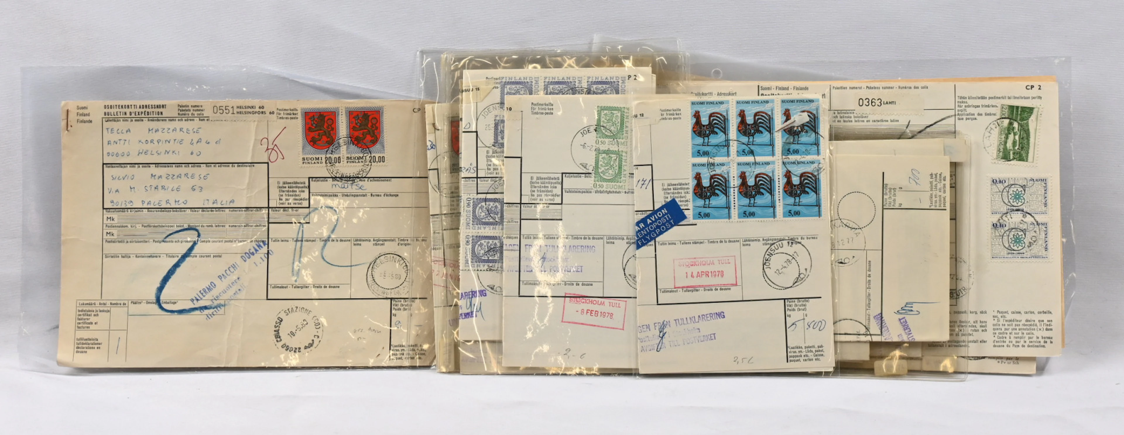 From 1905 onwards versatile selection of postal items. Plenty of single