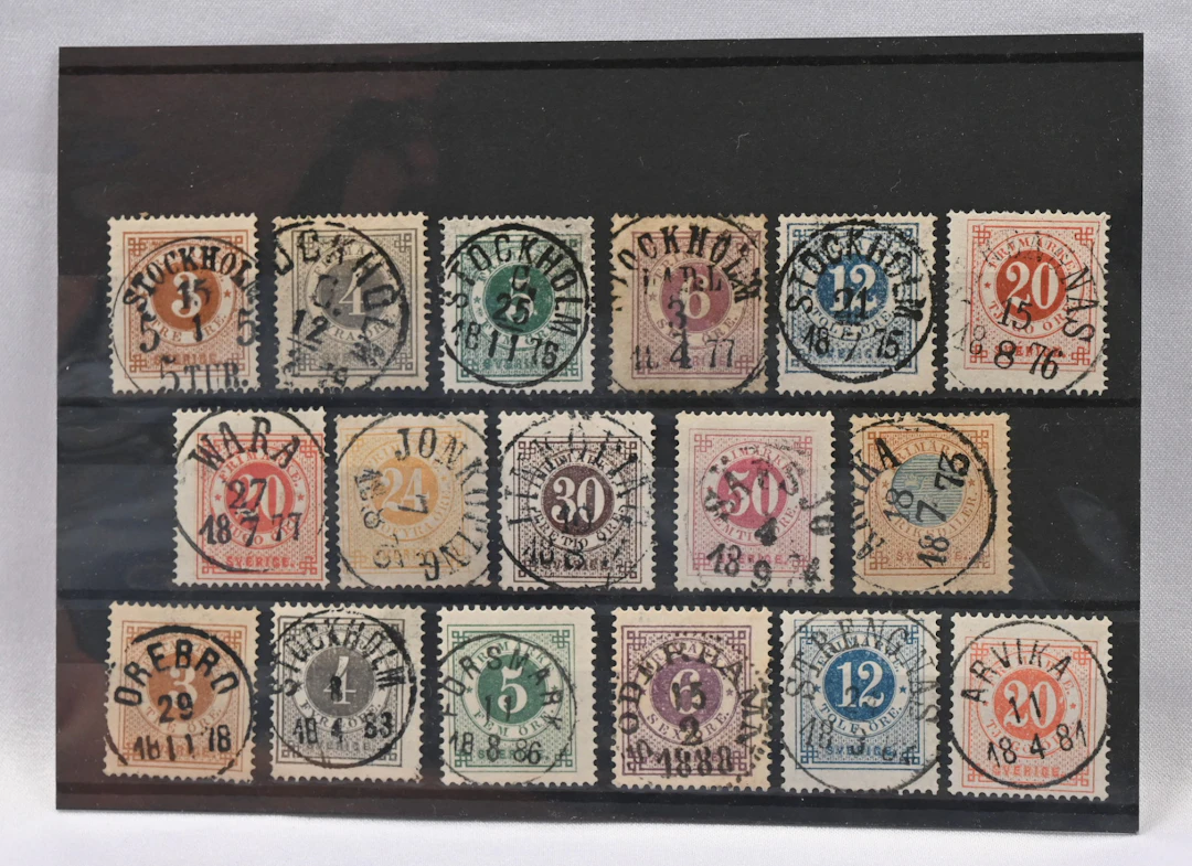 1872 - 1889 Ring type, all 33 different stamp (perforation 14/13/posthorn/additi