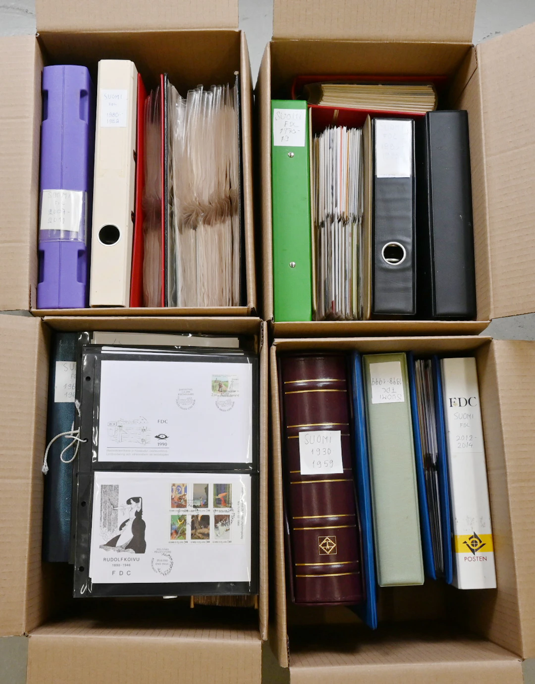 FDC 1938 - 2014 large selection of mostly FDCs in 19 albums. Multiple