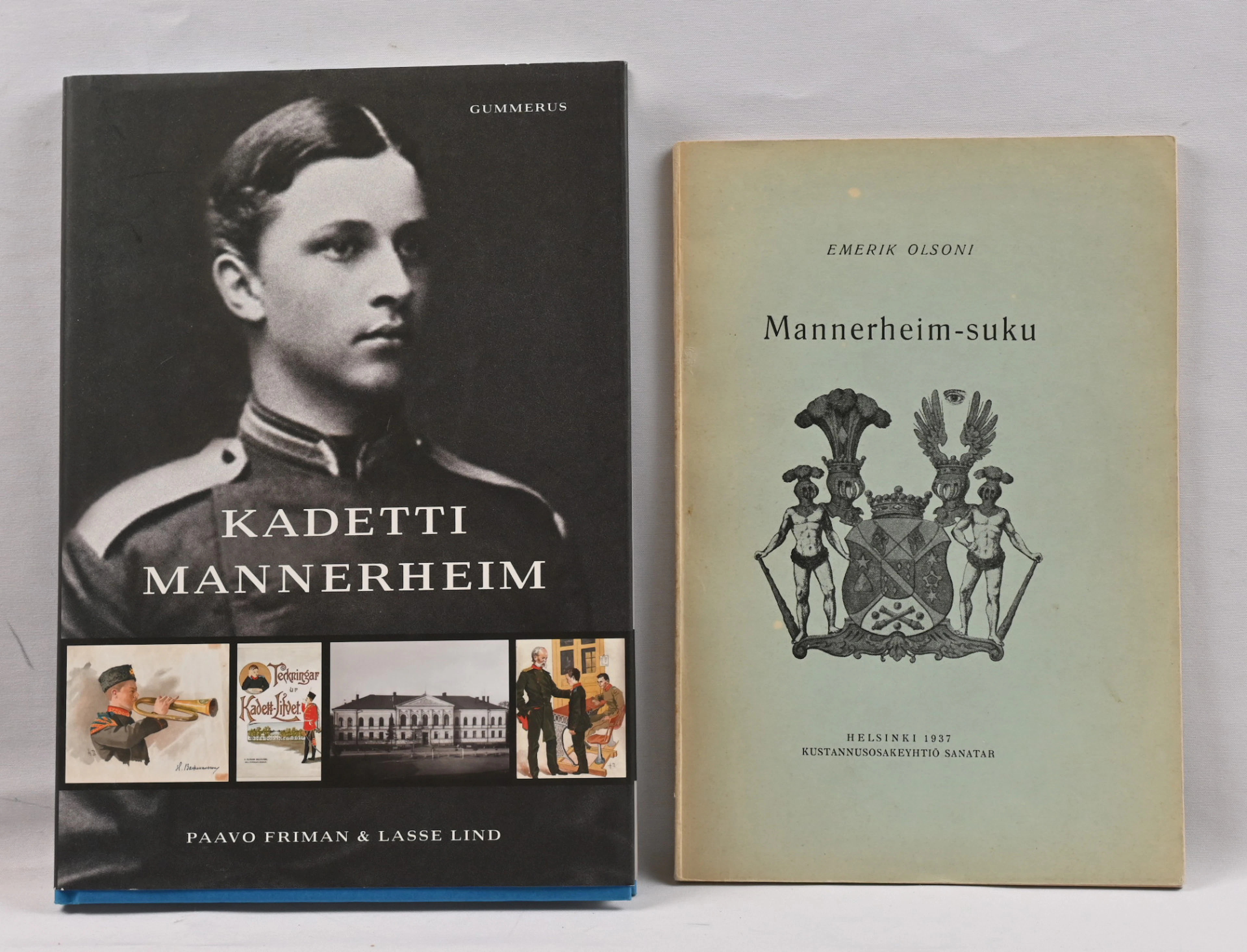 Two books about Mannerheim, Mannerheim's general order and Itsenäisyyden