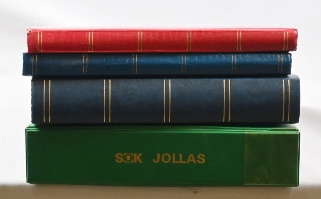 In four albums / binders old stock of material from old to new, also