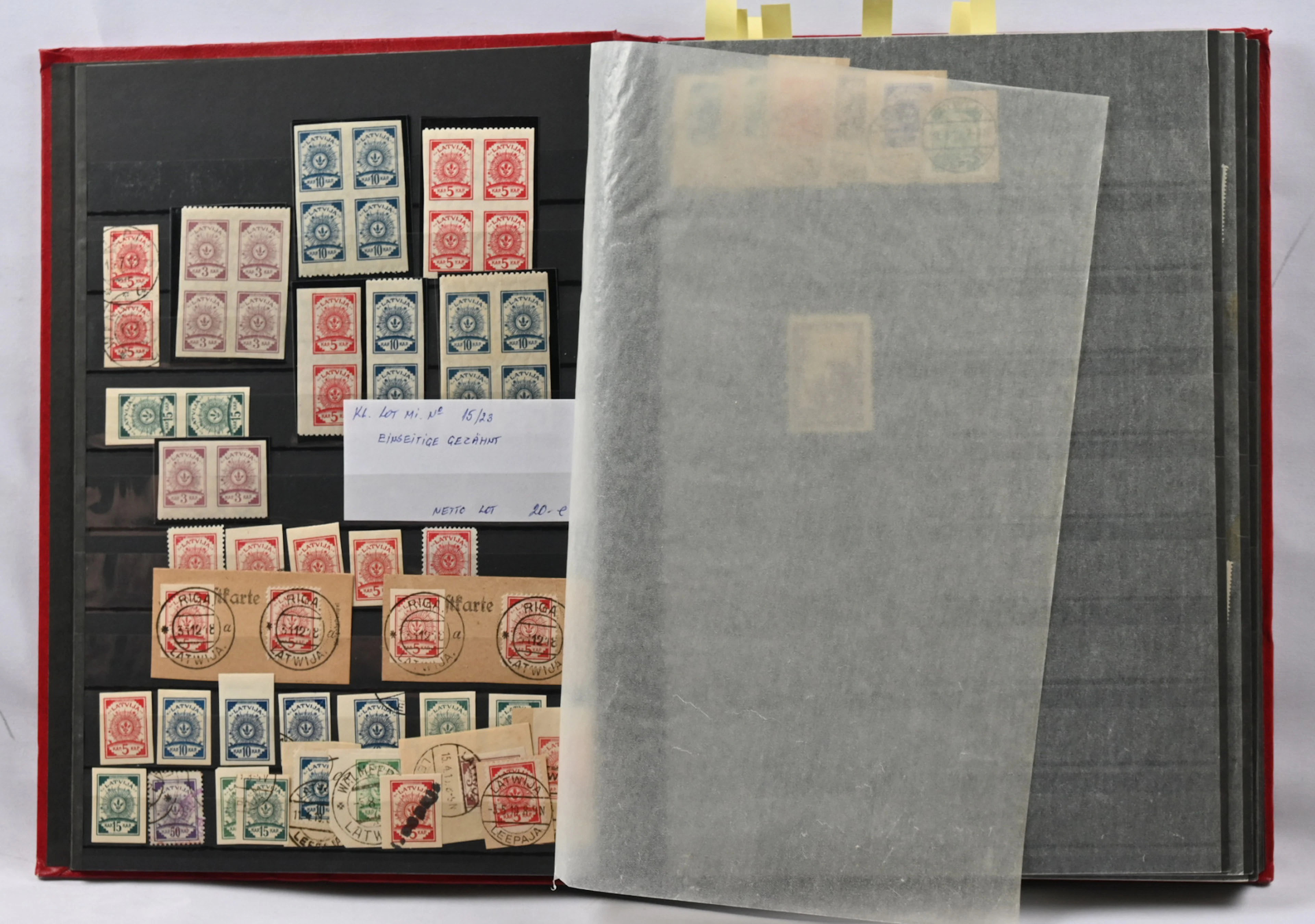 1919 - 1940 interesting stock material of used and mint stamps in