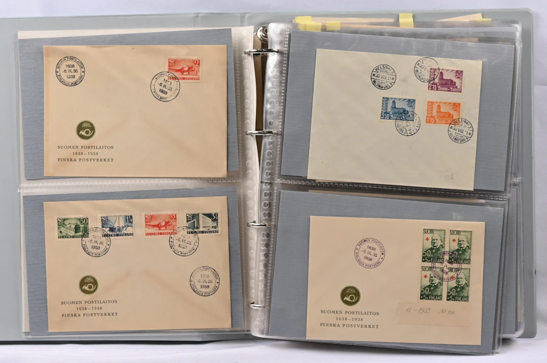 From the 1930s onwards first day and special postmark covers as well