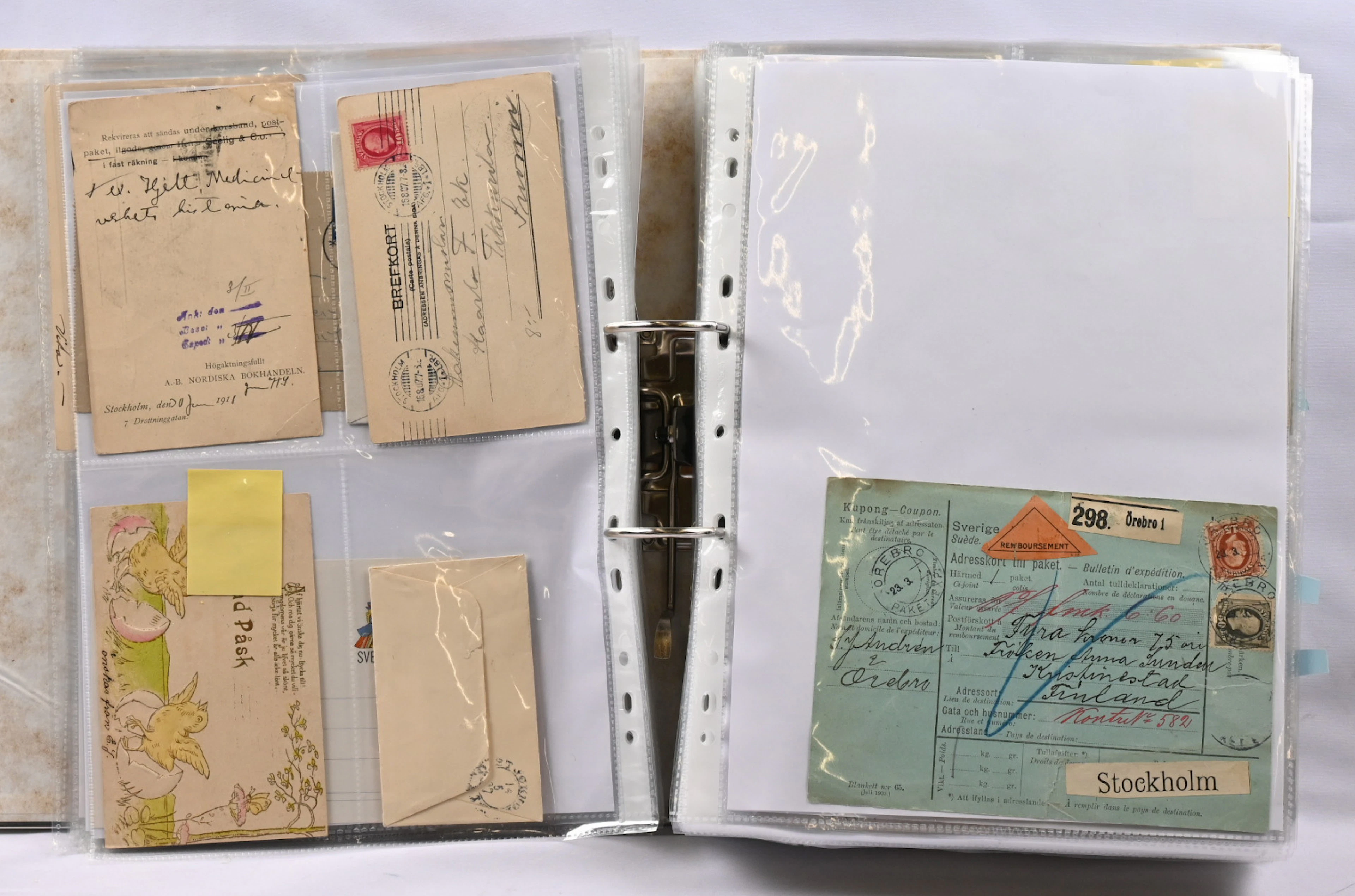 From 1880s onwards plentiful selection of postal items in two binders.