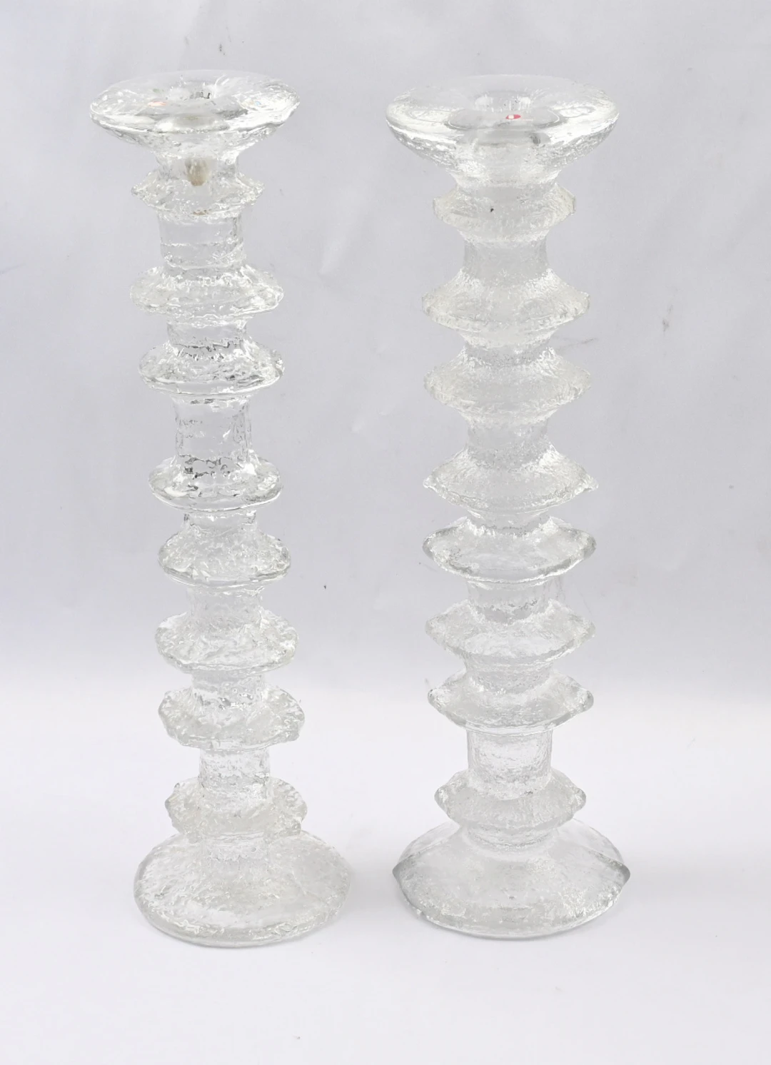 Timo Sarpaneva, two Festivo candlesticks with eight rings (knots)