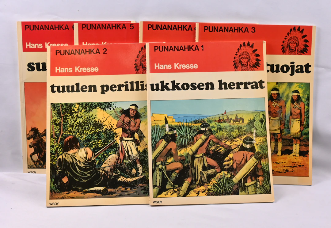 "Punanahka" issues 1-6, with normal signs of reading.