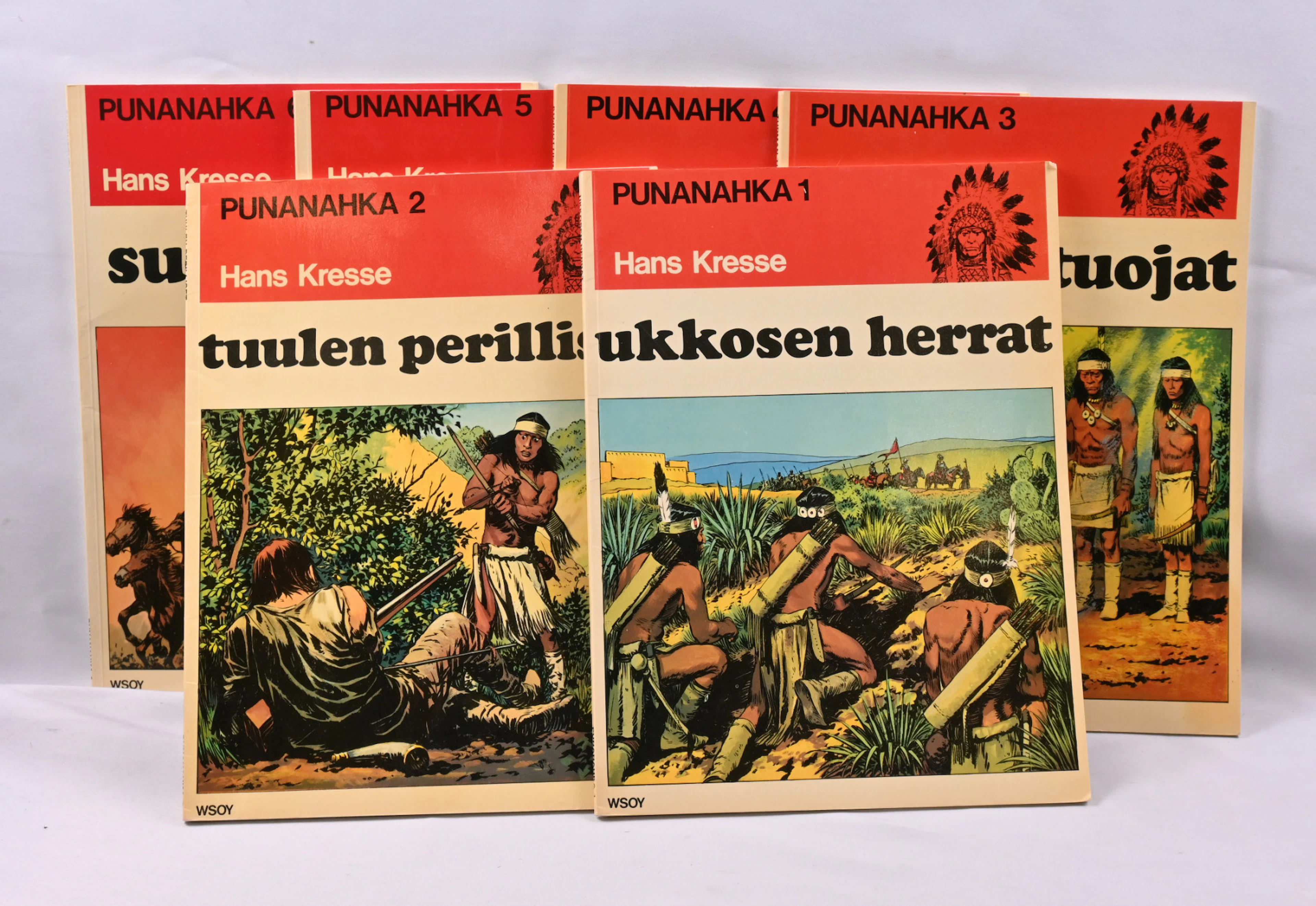 "Punanahka" issues 1-6, with normal signs of reading.