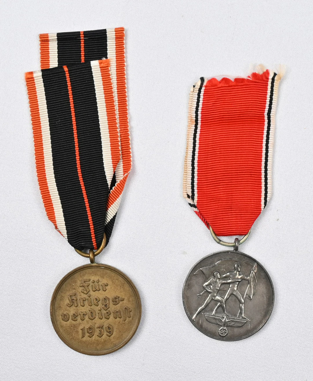 Two German army medals: war merit medal 1939 and Anschluss meaning