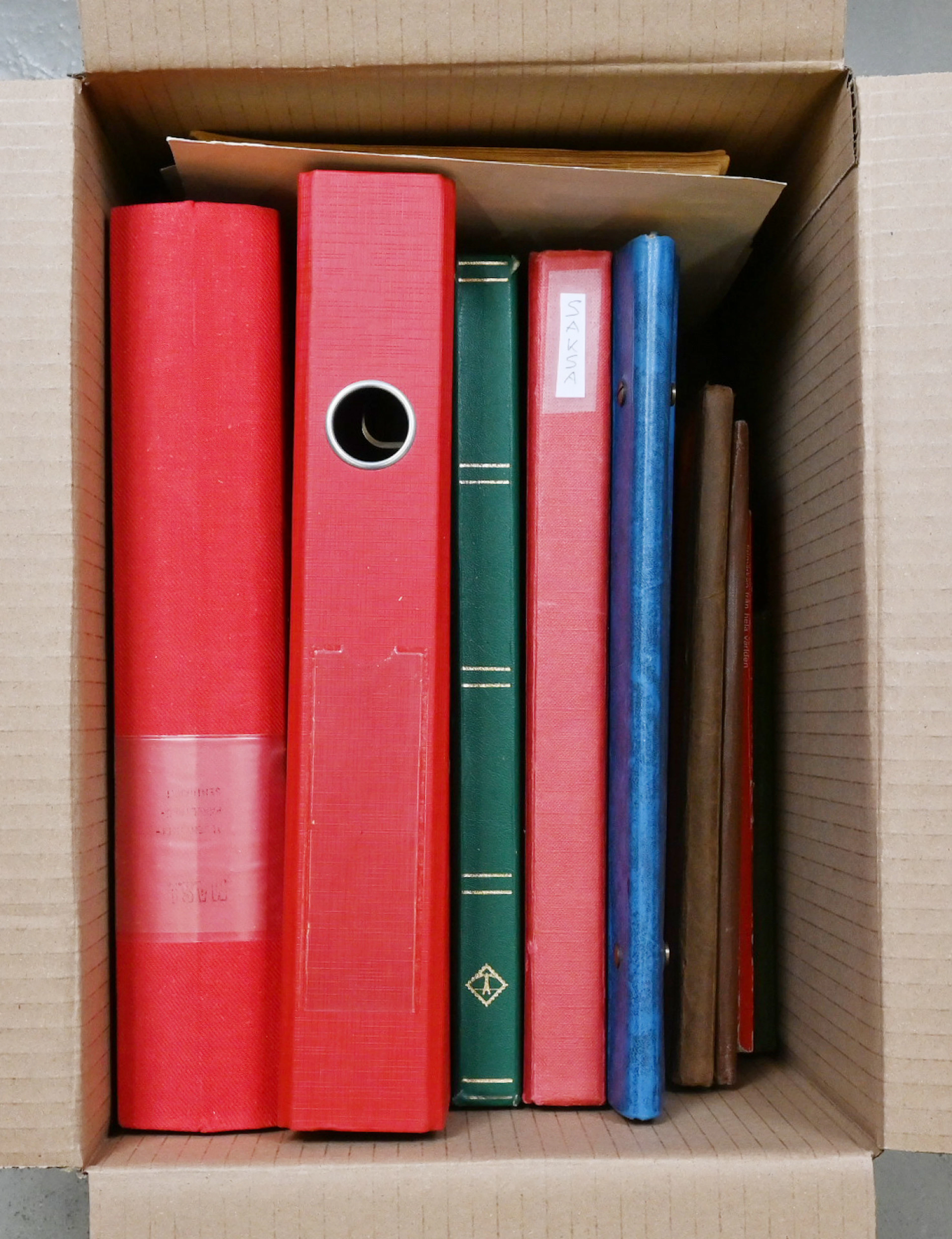 In two albums mixed postal item selection mainly covers arrived in