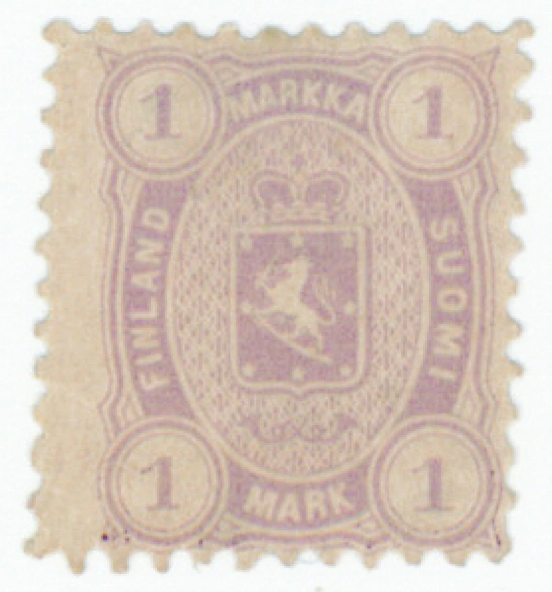 1 markka reddish lilac mint *. (L. 17SAa).