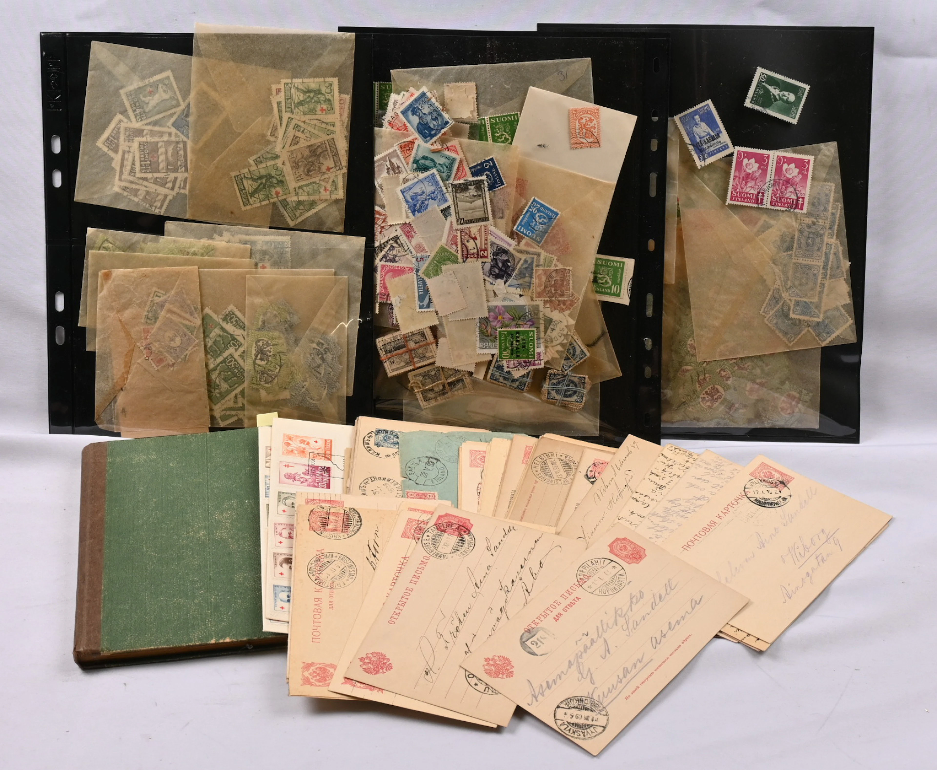 Small old selection of stamps in bags etc. as well as a little bit