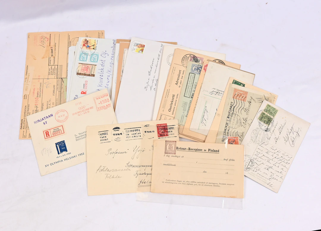 Finnish postal items versatile selection of old and a bit of newer