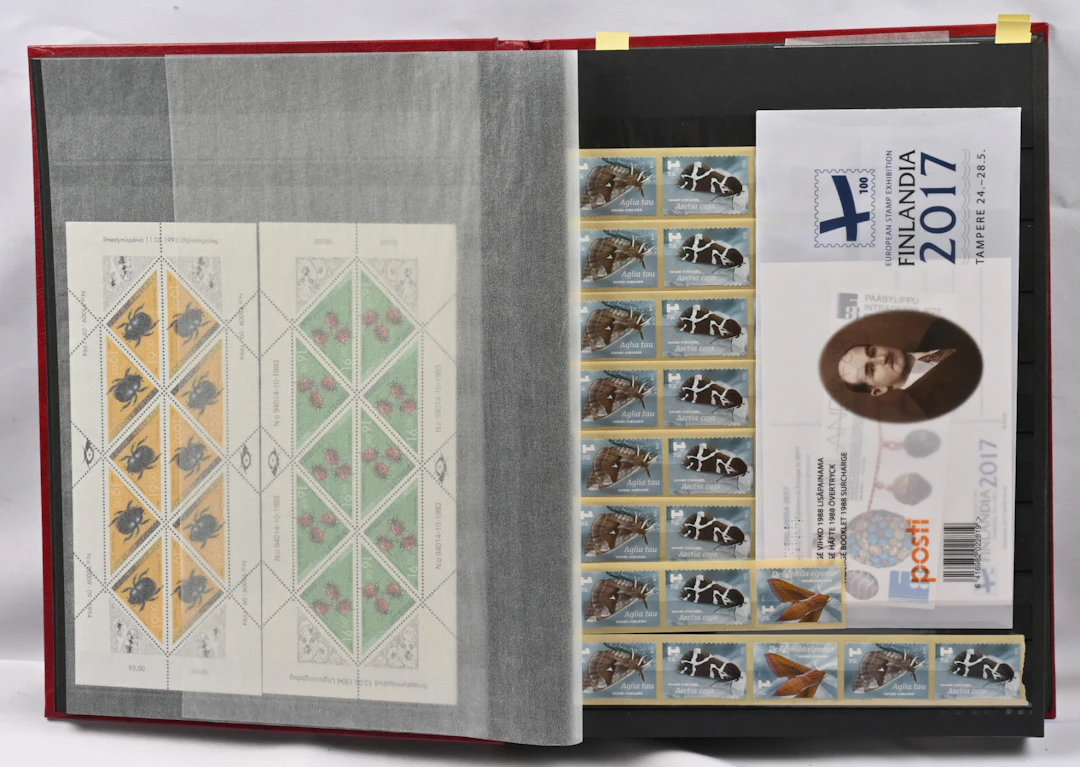 In a stock album mainly modern material eg. Finlandia 2017 booklet