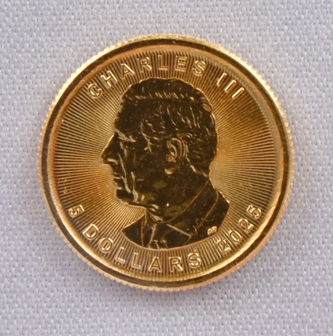 Canada 2025 5$ Charles III, gold.