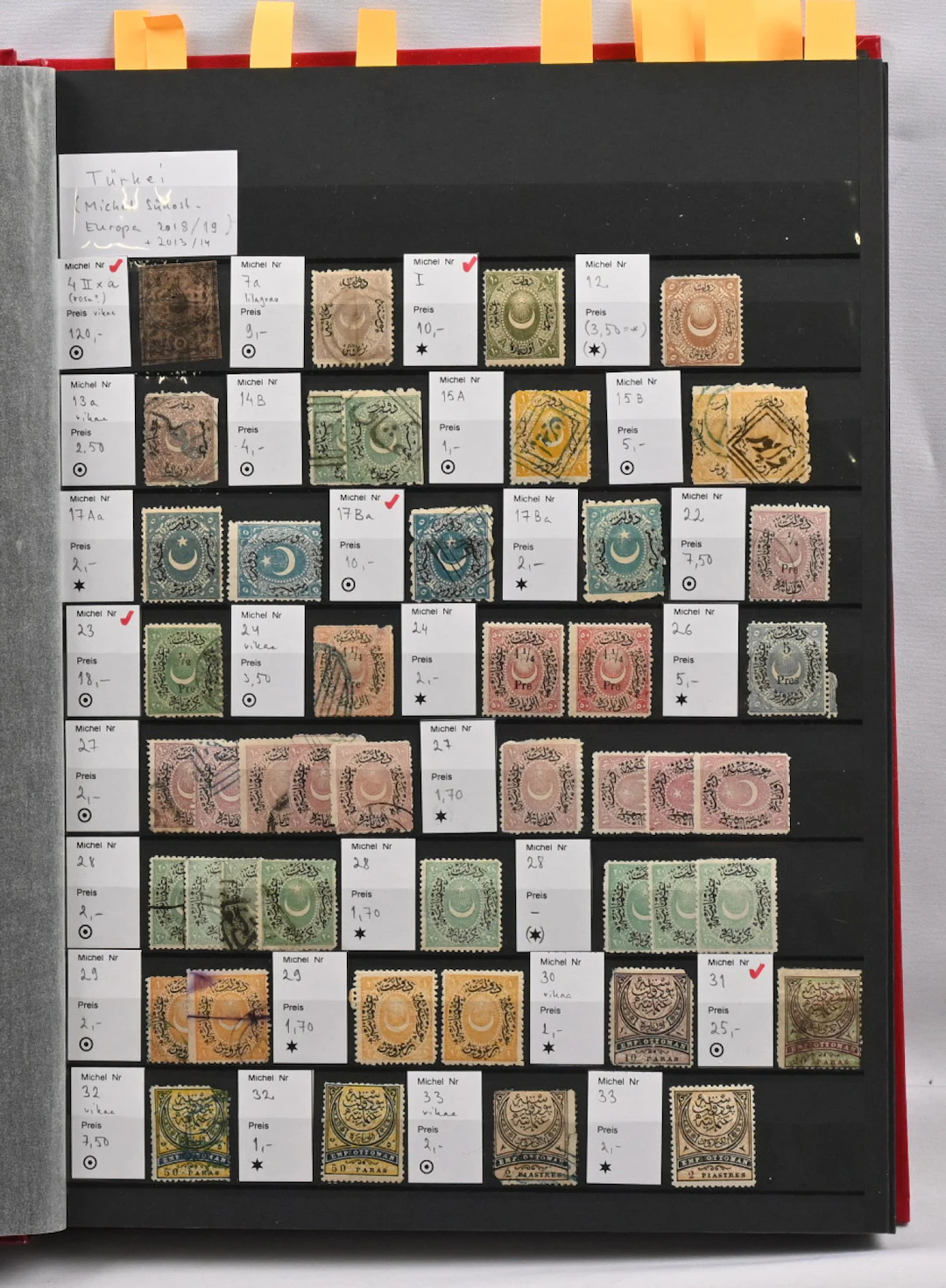 1863 - 1960 fine **/*/o dealer stock in a stockbook. In addition to