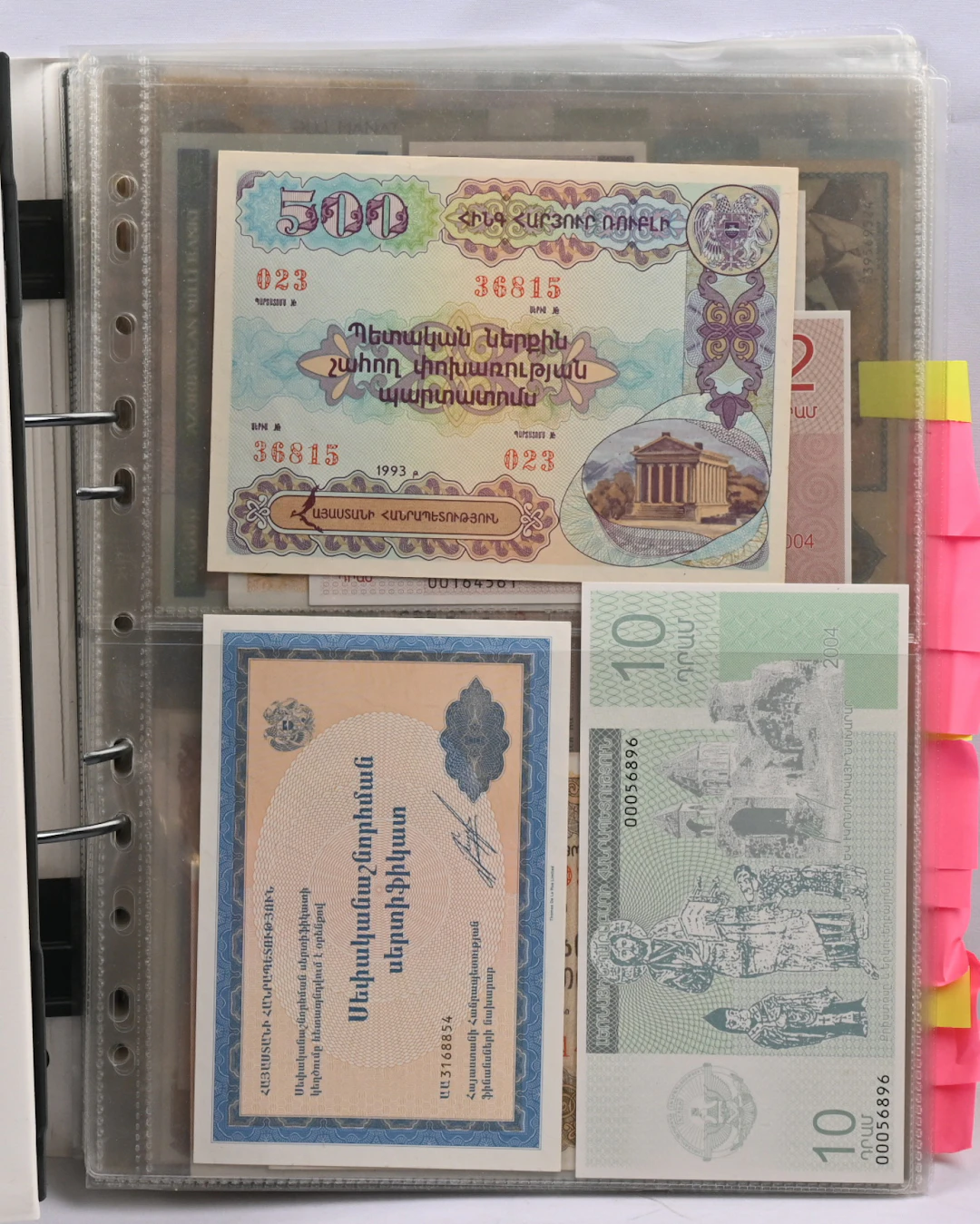 Banknotes of former Soviet republics large, interesting selection