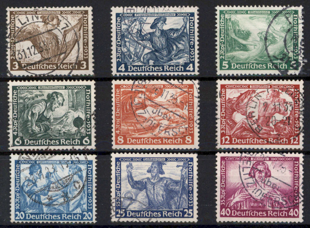 1933 Wagner Mi 499-507, used set.