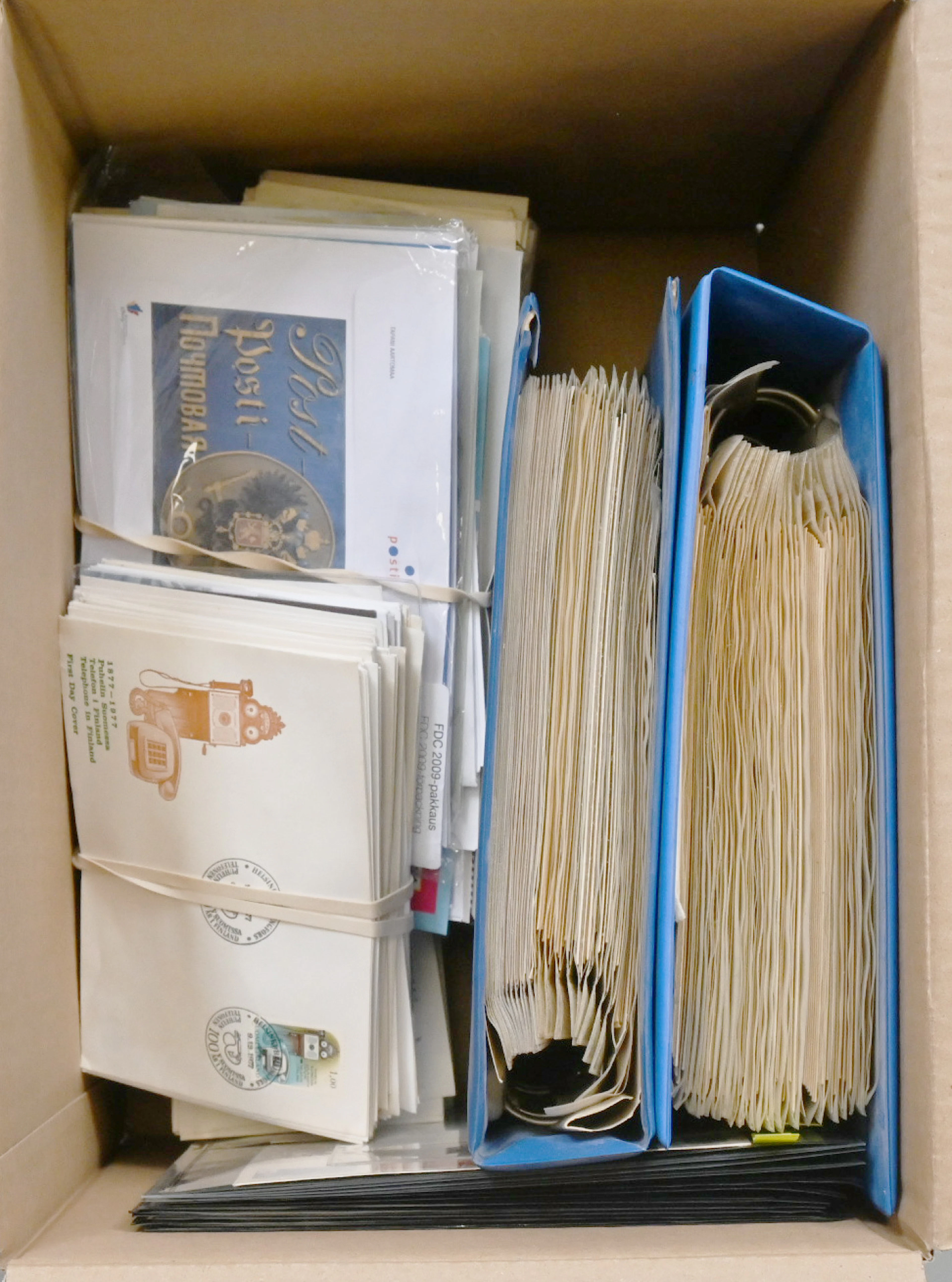 Finnish FDCs and special postmark covers approximately 7 KG box. Partly