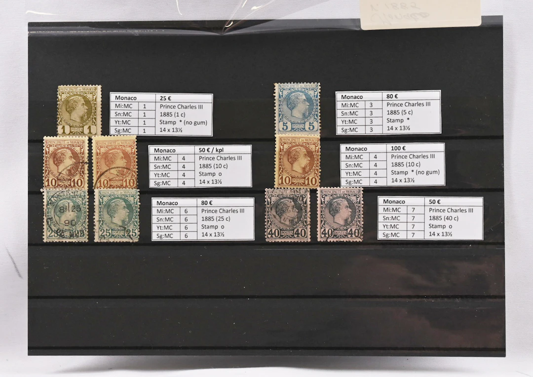 1885 - 1921 small stamp selection of medium priced material on two