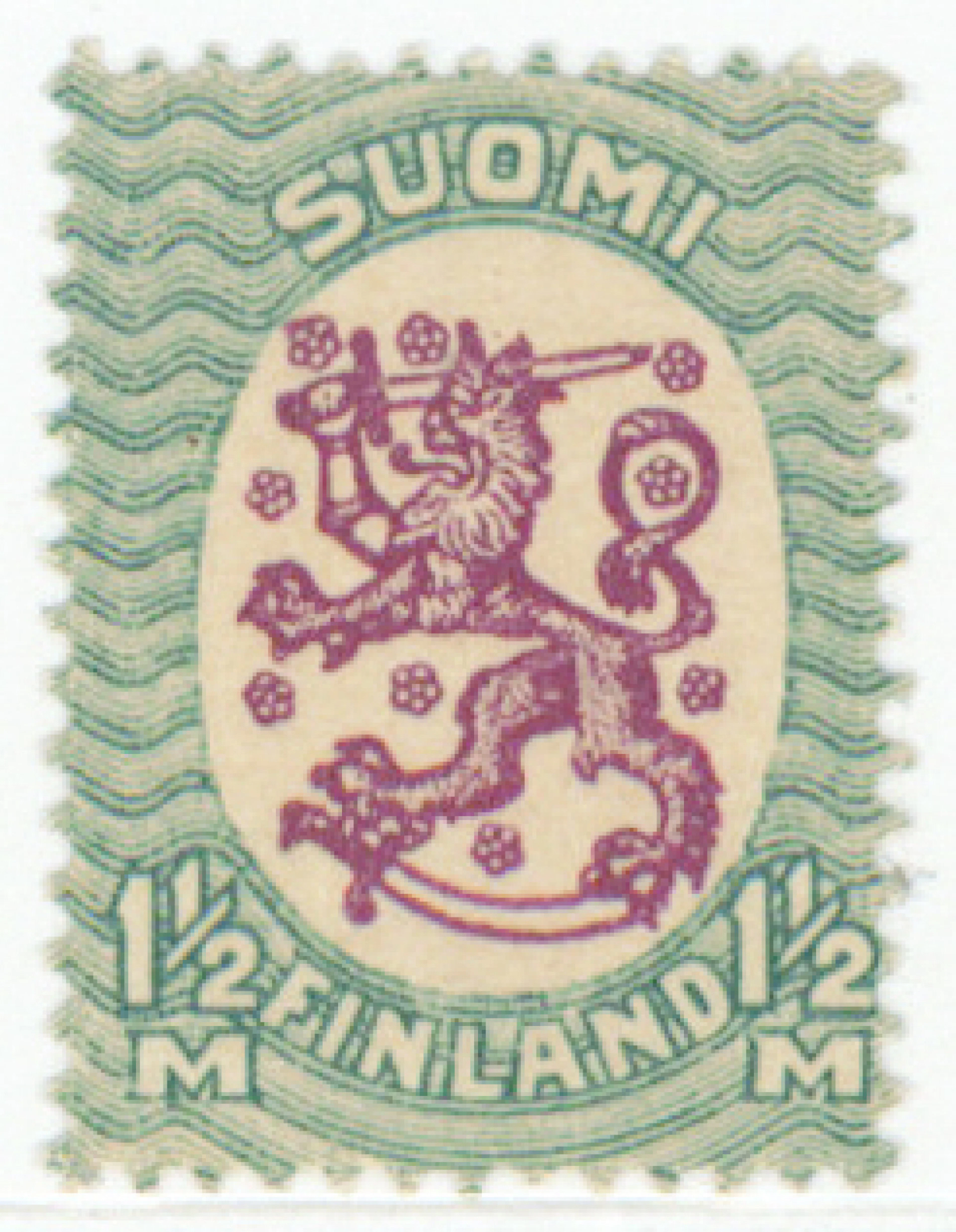1½ markka AW1 very fine mint ** (L. 119AW1)